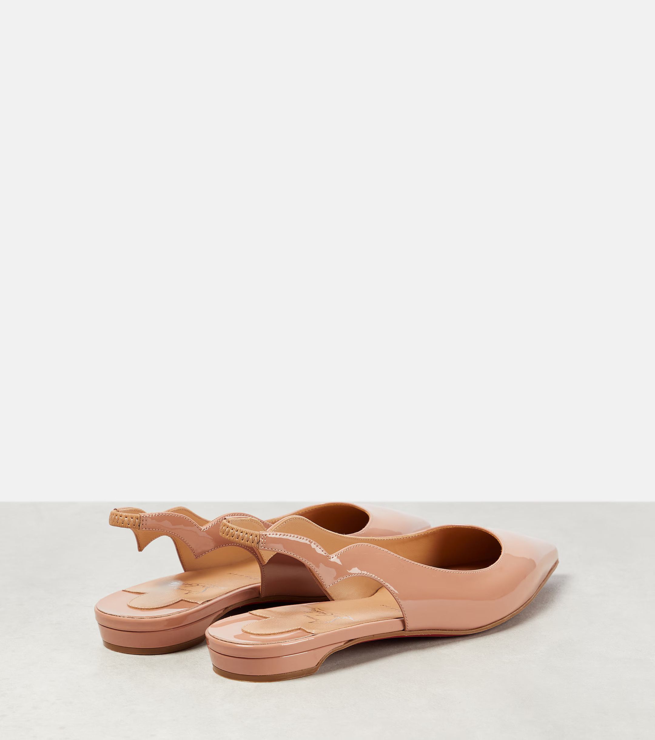 Christian Louboutin o1s1wg111025 Flats in Beige Size US 5.5 / IT 35.5 - 3 Thumbnail