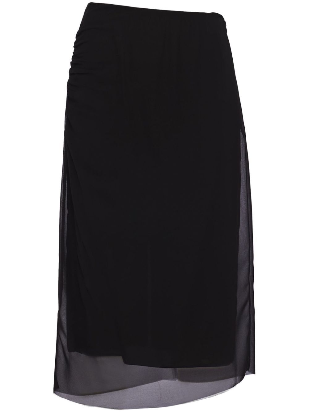 Prada GEORGETTE MIDI SKIRT Size 27" / US 4 / IT 40 - 1 Thumbnail