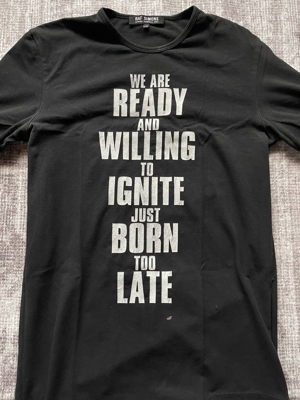 Raf Simons Raf Simons SS02 ready to ignite tee shirt Size US M / EU 48-50 / 2 - 3 Thumbnail