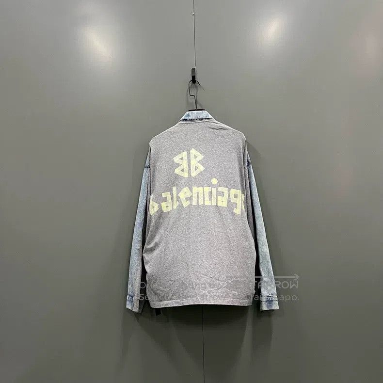 Balenciaga Balenciaga Patchwork Back Logo Jacket Size US S / EU 44-46 / 1 - 2 Thumbnail