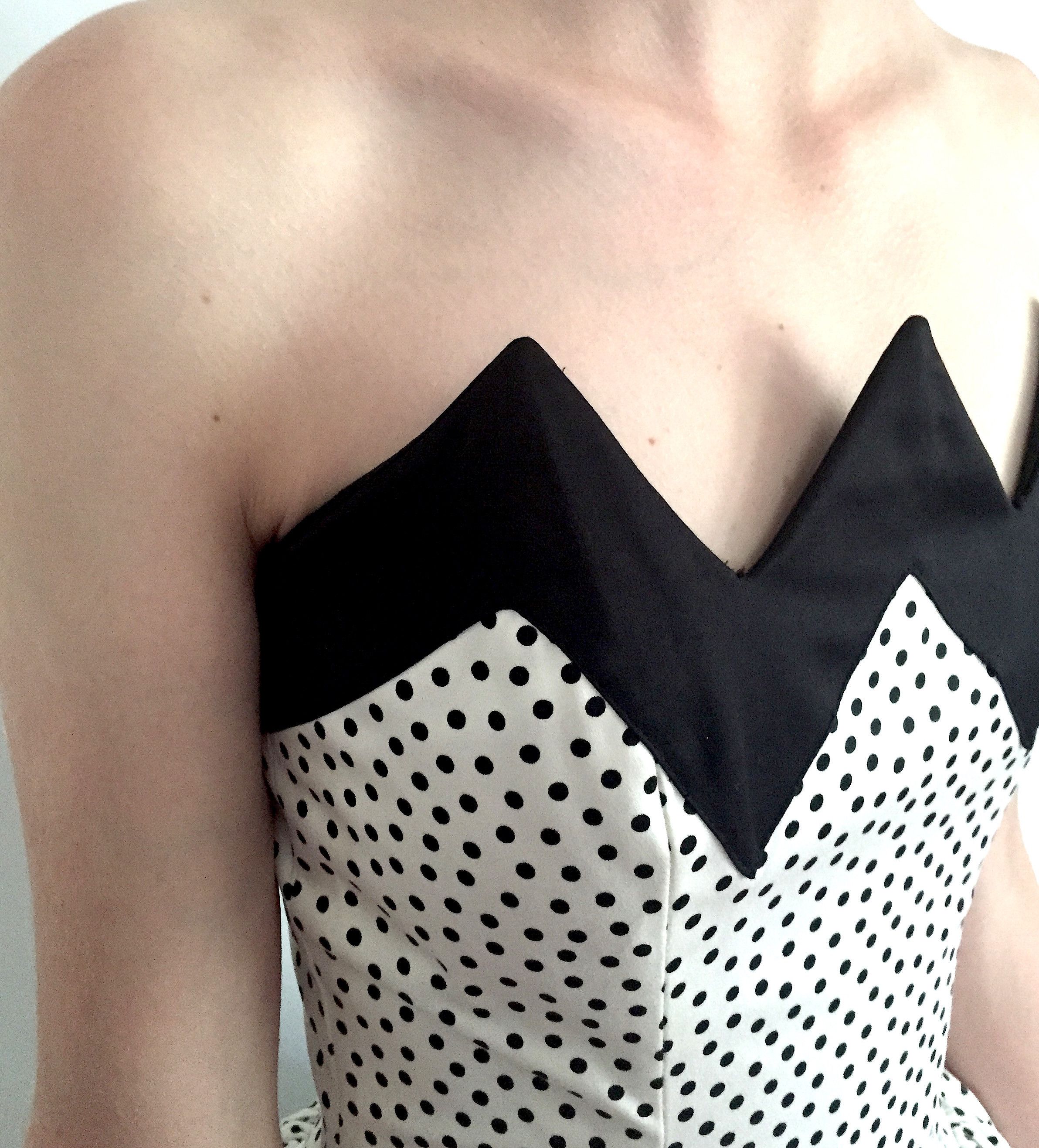 Lanvin Vintage Lanvin Cocktail Dress w/Polka Dots, IT 36 Size XS / US 0-2 / IT 36-38 - 5 Thumbnail