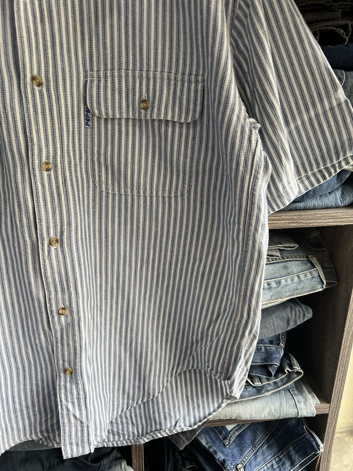 Pepsi 🔥Pepsi Double Pockets Button Up Shirt Size US L / EU 52-54 / 3 - 8 Thumbnail