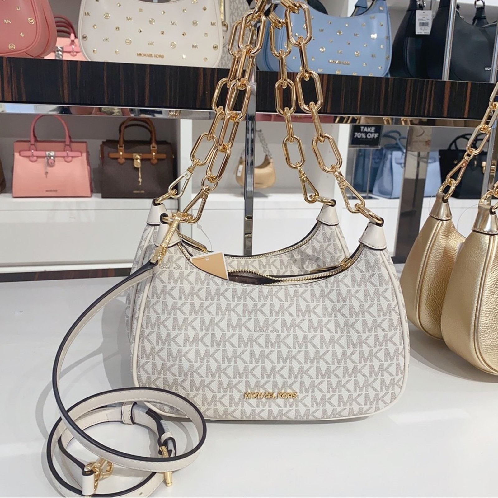 Michael Kors Michael Kors Cora medium Chain Crossbody Size ONE SIZE - 1 Thumbnail