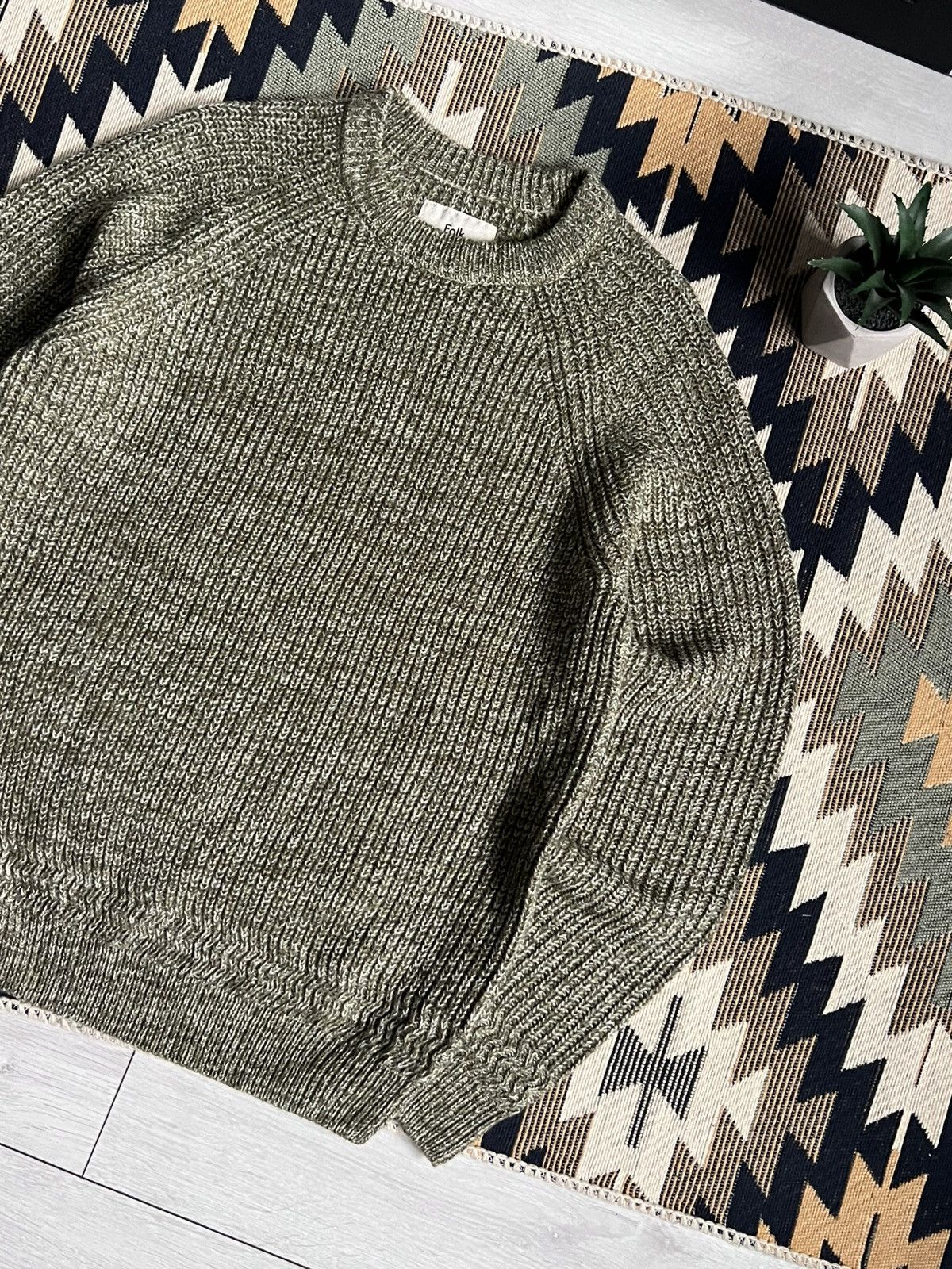 Folk Folk Blend Knitted Crew Neck Sweater Size US M / EU 48-50 / 2 - 4 Thumbnail
