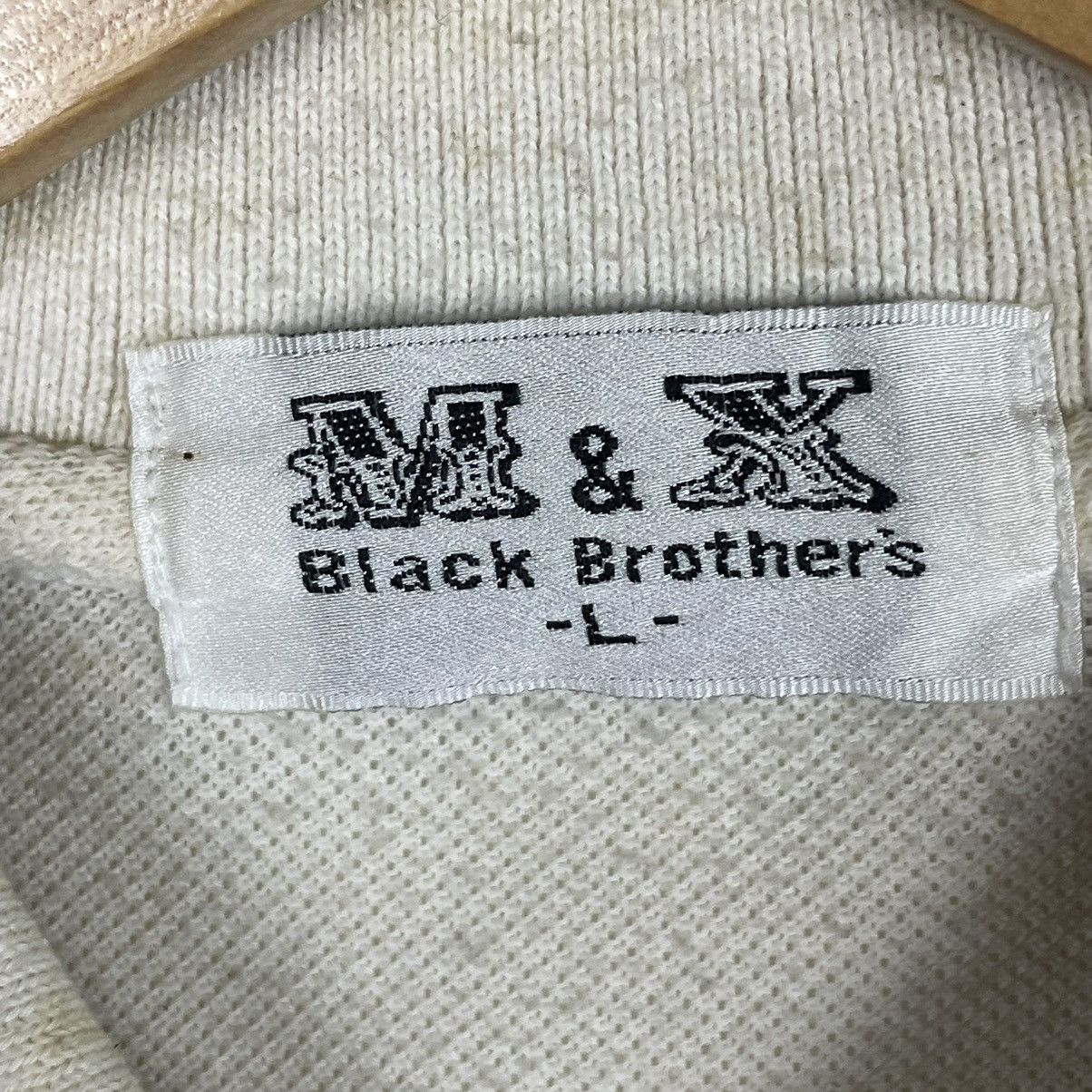 Japanese Brand 🔥LAST PRICE🔥 Vintage M&X Black Brother Polo Shirt Size US L / EU 52-54 / 3 - 13 Thumbnail