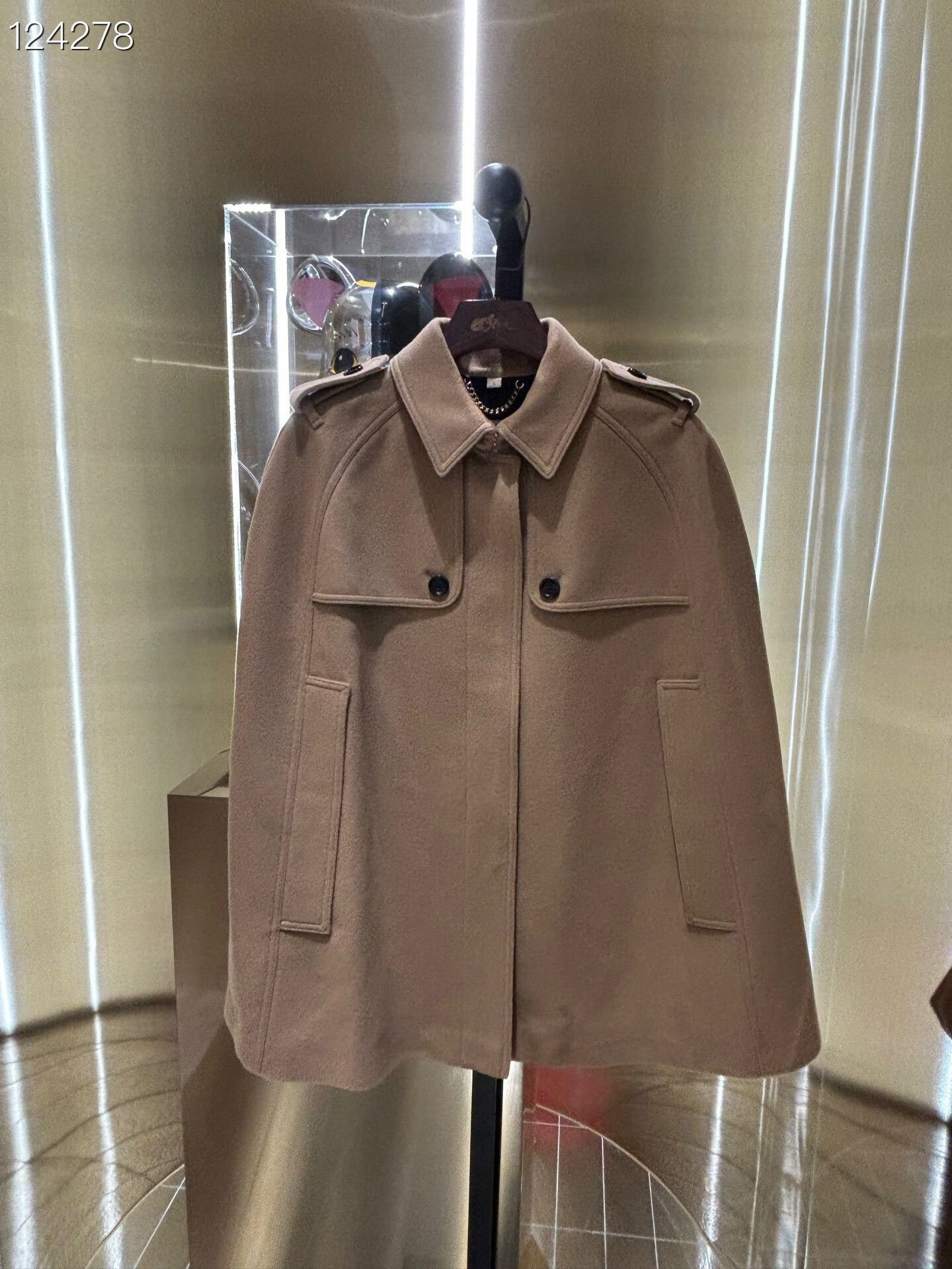 Burberry Burberry Cashmere Cape Coat Size L / US 10 / IT 46 - 1 Thumbnail