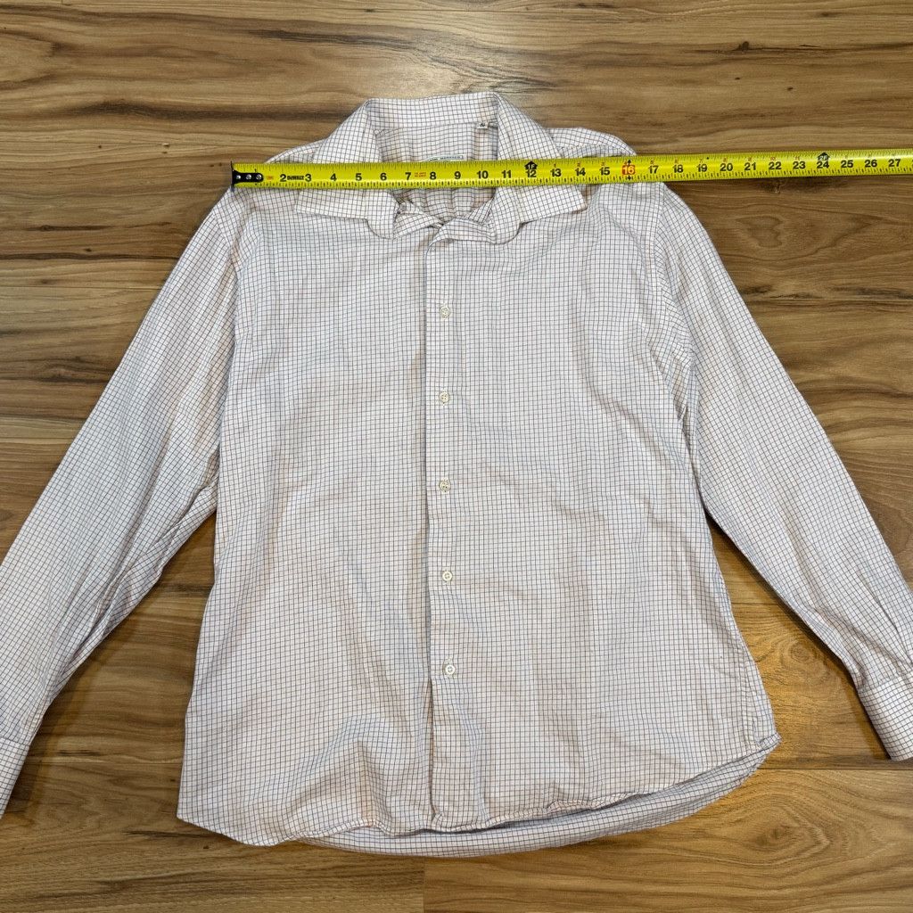 Z Brand Luciano Moresco Men’s Button Shirt Size 41/16 Italy Size 38L - 4 Thumbnail