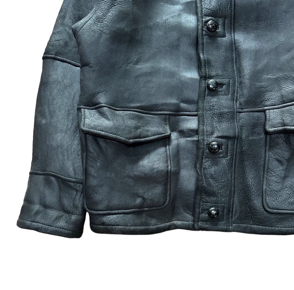 Vintage Roberto Massini Shearling Leather Jacket Size US M / EU 48-50 / 2 - 6 Thumbnail