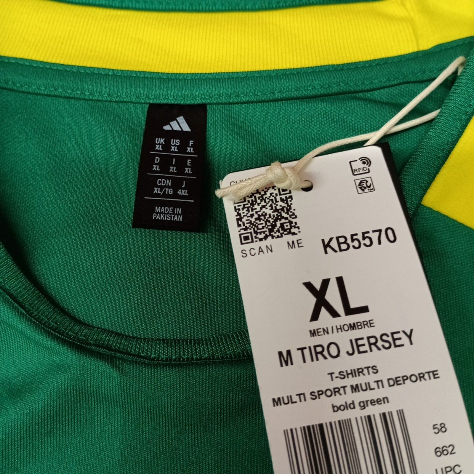 Adidas Adidas House of Tiro Nations Jersey Men Size XL Green KB5570 Size US XL / EU 56 / 4 - 3 Thumbnail