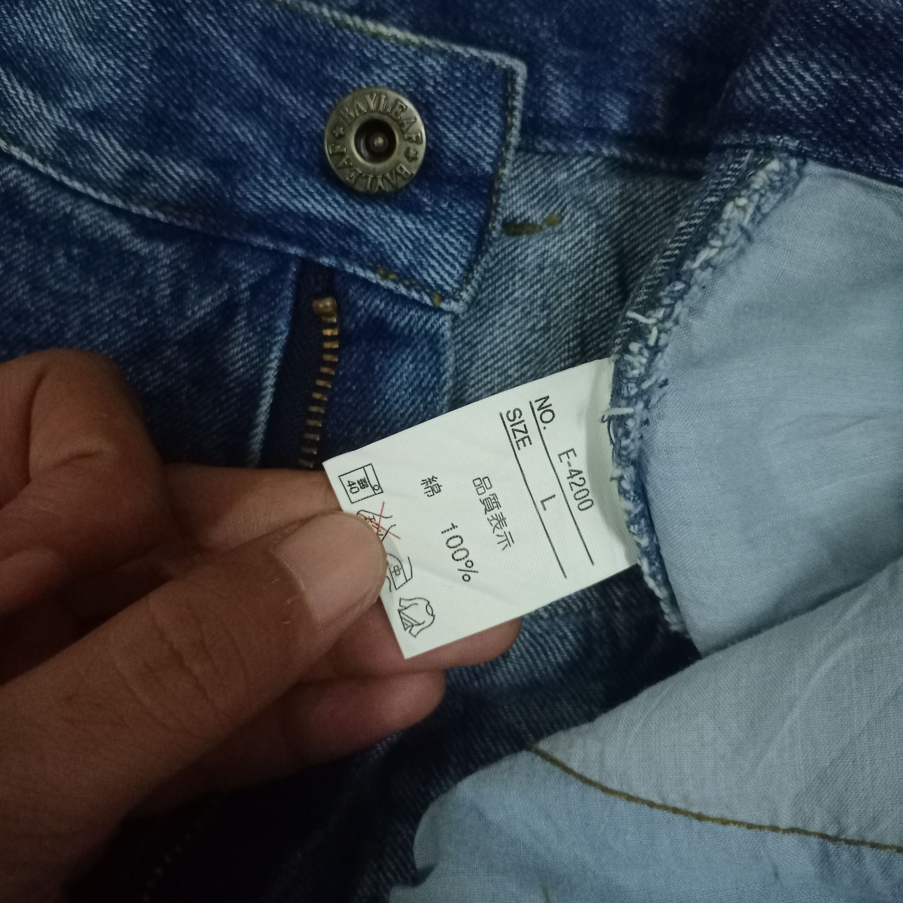 Japanese Brand Vintage Japanese Bayleaf Baggy Jean Shorts 32x33 Size US 32 / EU 48 - 7 Thumbnail
