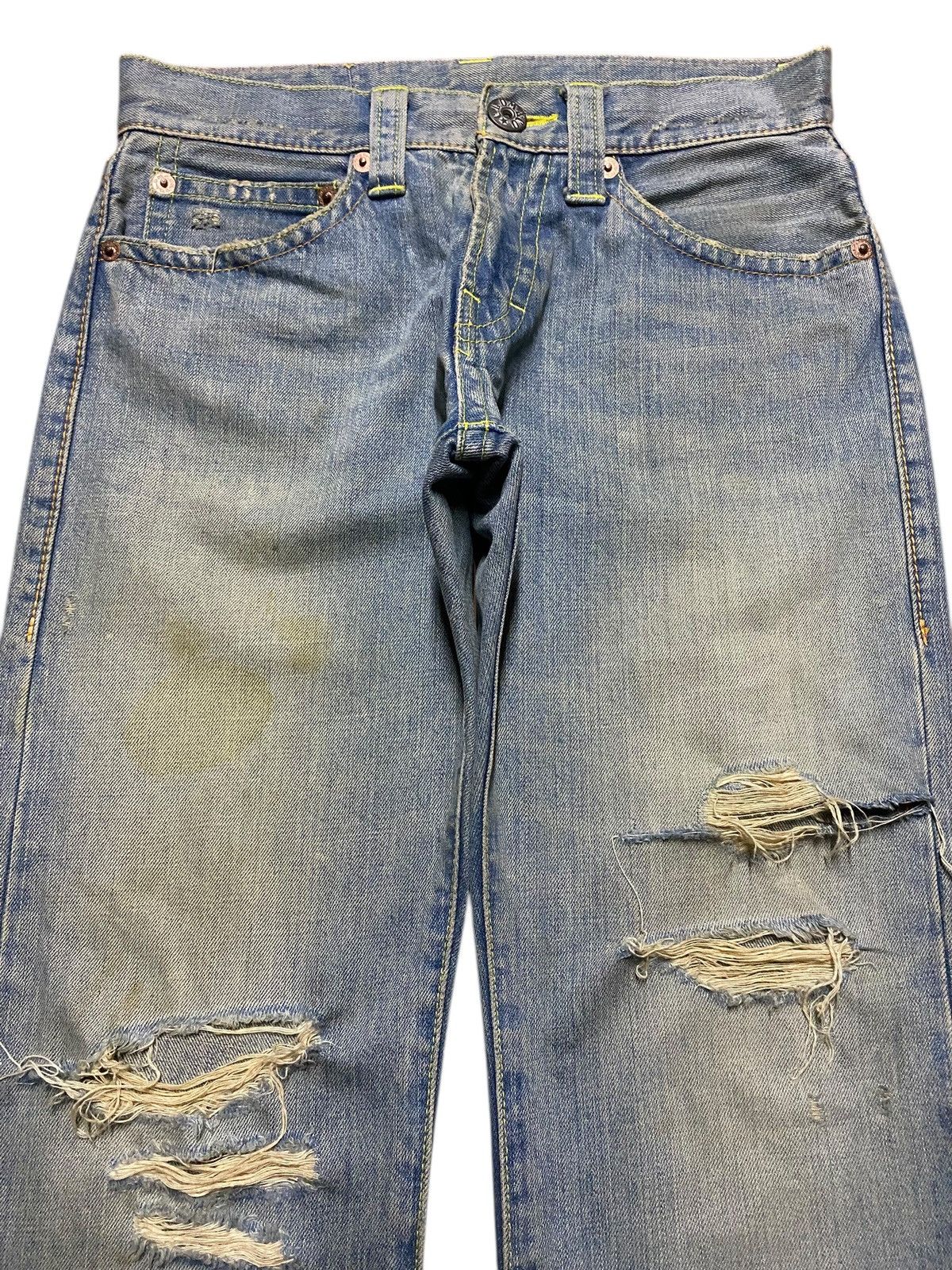 Hysteric Glamour Vintage Japanese Brand Coco Lulu Mud Wash Distressed Baggy Size US 30 / EU 46 - 3 Thumbnail