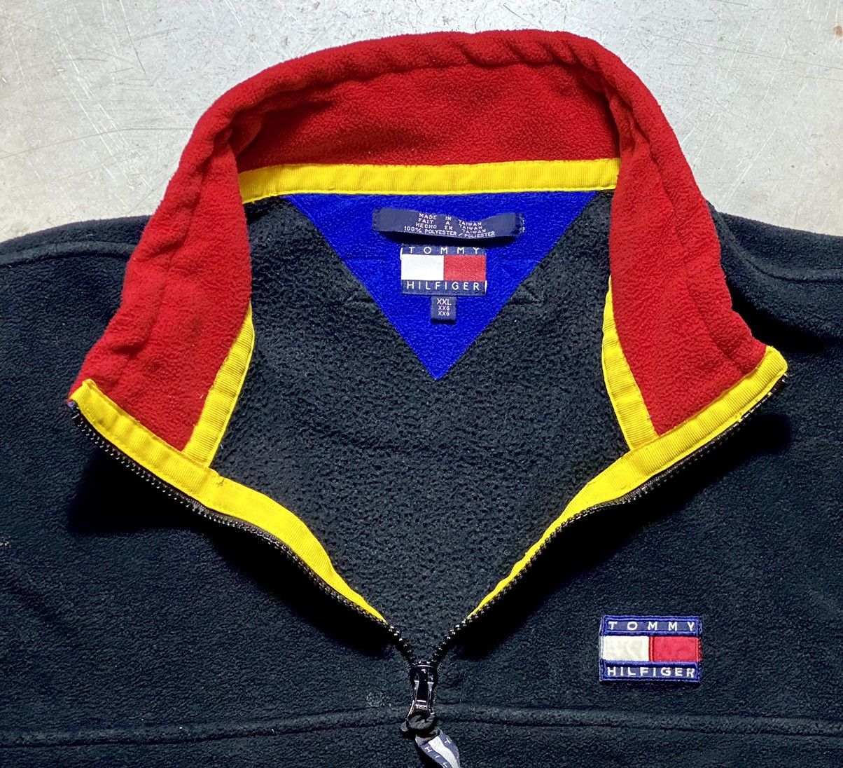 Tommy Hilfiger × Vintage Vintage 90’s Tommy Hilfiger Fleece Pullover sz 2XL Size US XXL / EU 58 / 5 - 9 Thumbnail