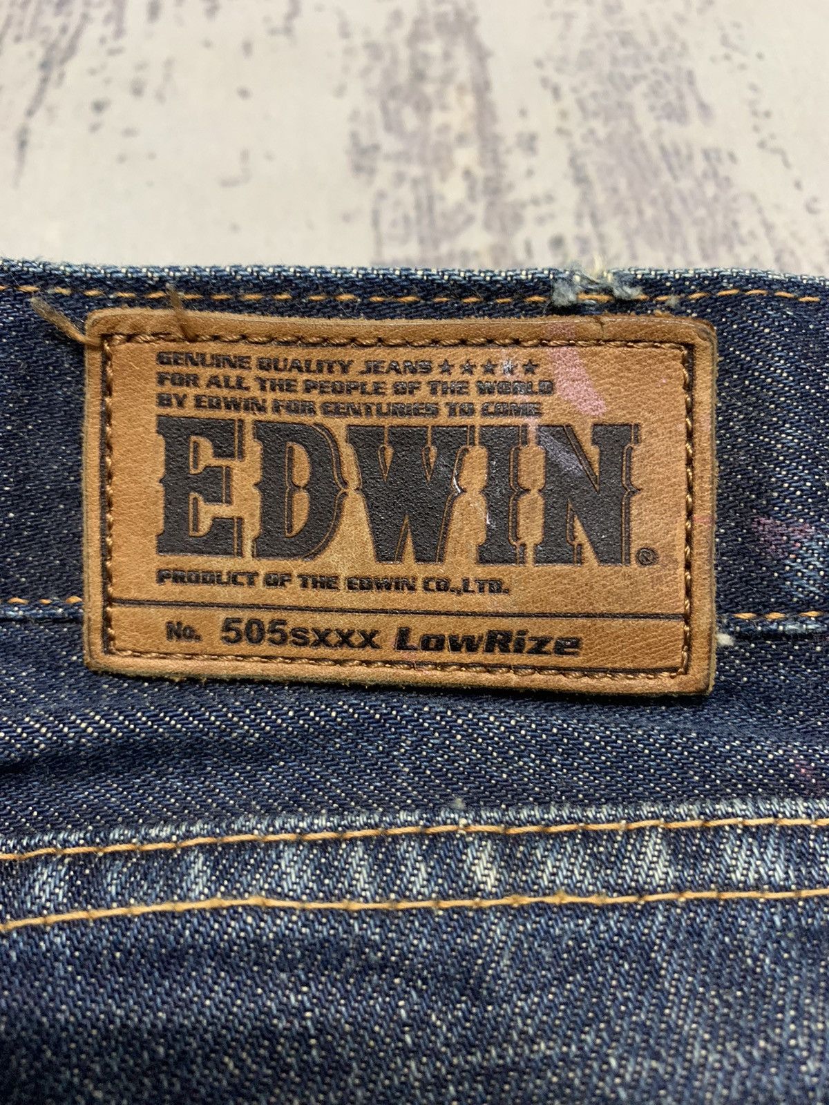 Japanese Brand Edwin 505 Lowrize Selvedge Distressed Denim Jeans W30x32.5 Size US 30 / EU 46 - 16 Thumbnail