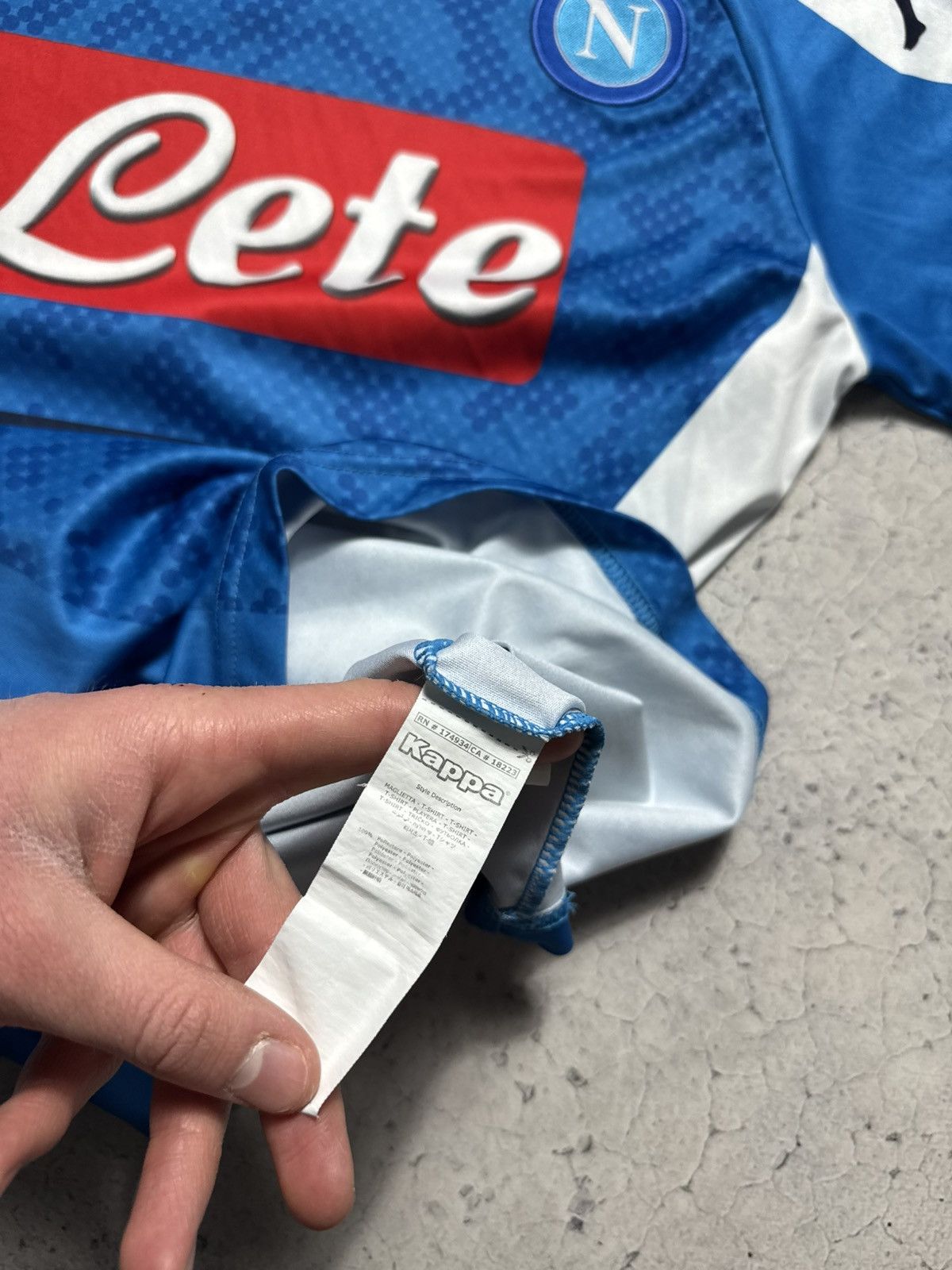 Kappa Kappa FC Napoli 2019/2020 Soccer Jersey Size US S / EU 44-46 / 1 - 8 Thumbnail