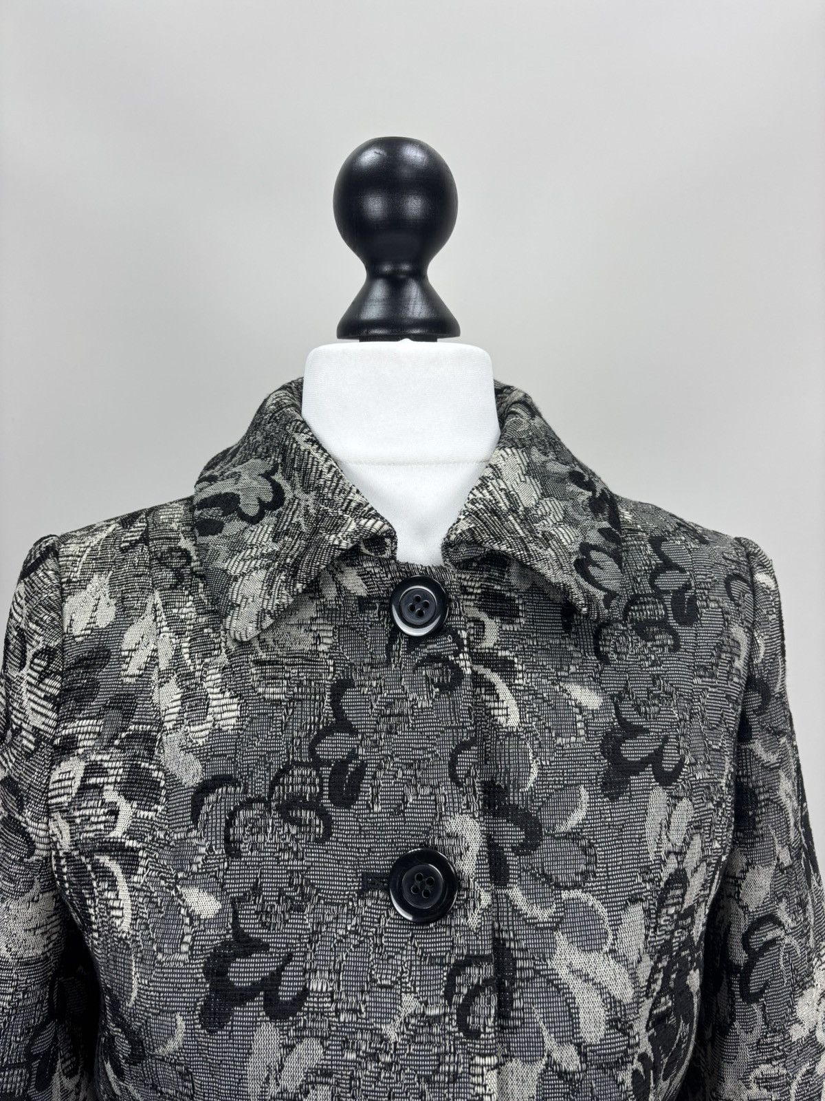 Laura Ashley Womens coat Laura Ashley Size 38 Color Black/Gray Size S / US 4 / IT 40 - 4 Thumbnail