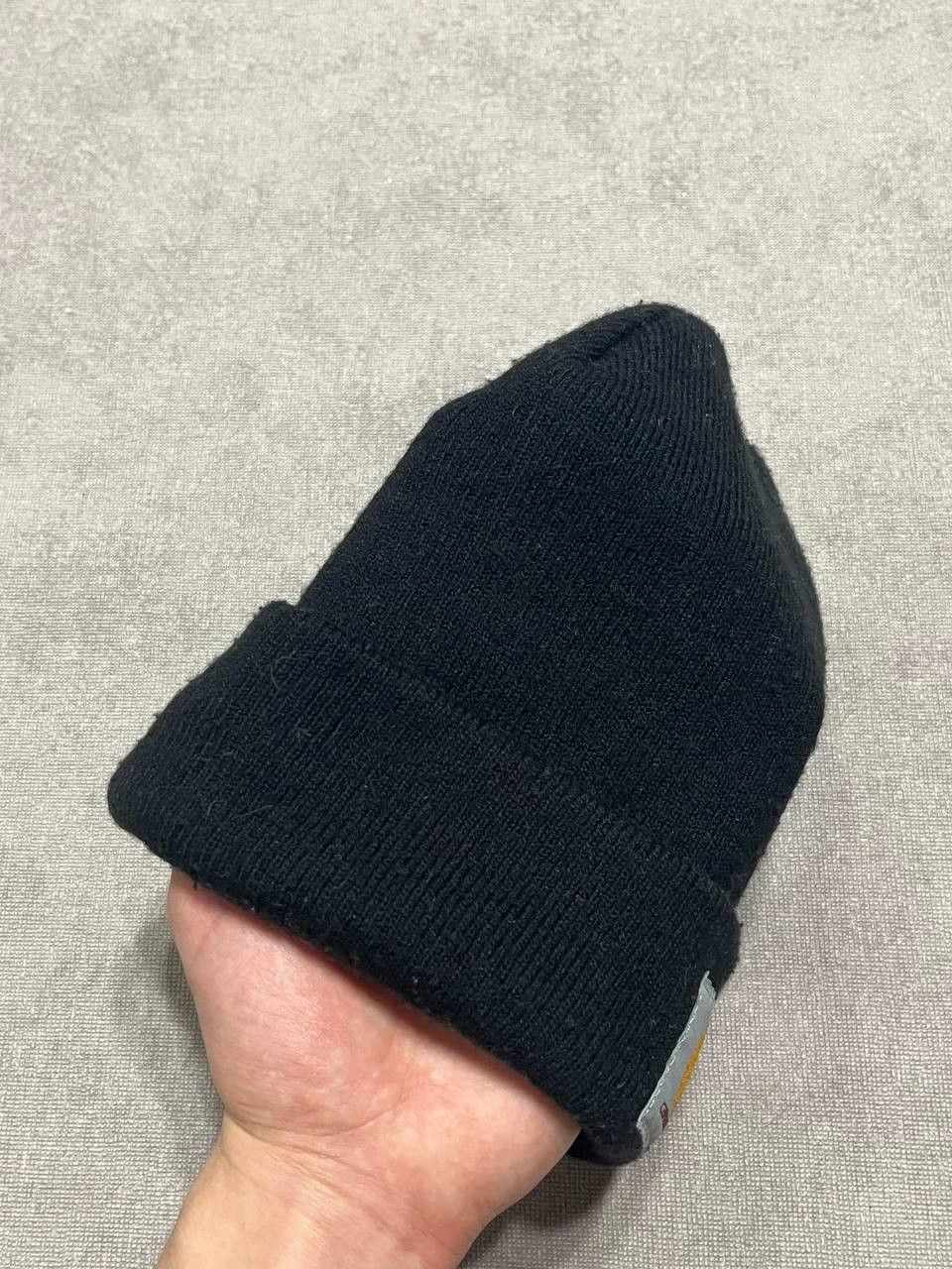 Carhartt Carhartt Vintage Men`s Black Hat Beanie Made In Usa Logo Size ONE SIZE - 5 Thumbnail
