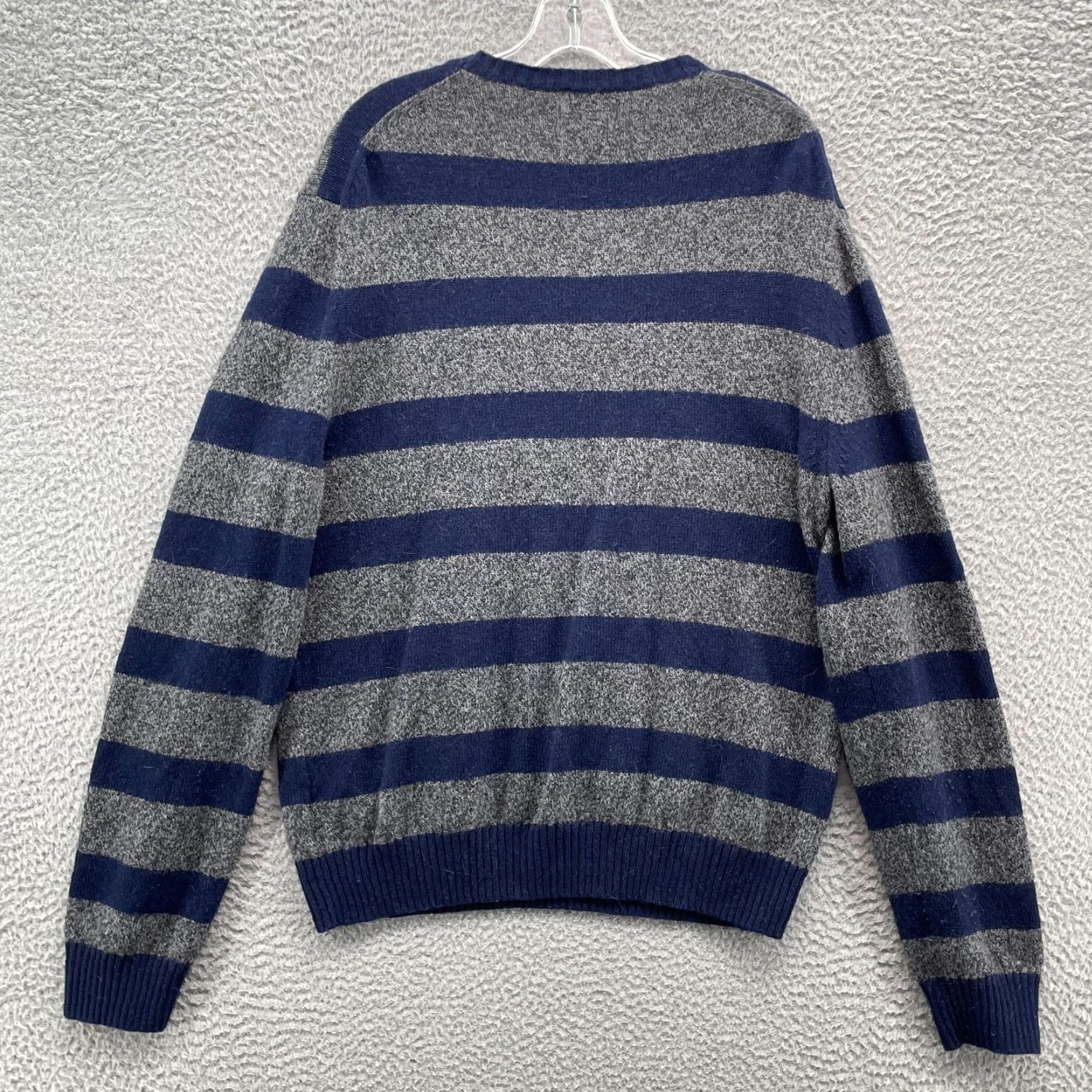 Brooks Brothers Brooks Brothers Wool Blend Sweater Men's XL Navy Stripe Academia Preppy Size US XL / EU 56 / 4 - 3 Thumbnail
