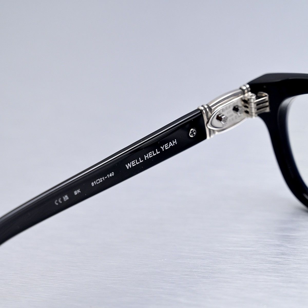 Chrome Hearts CHROME HEARTS WELL HELL YEAH BLACK GLASSES Size ONE SIZE - 7 Thumbnail