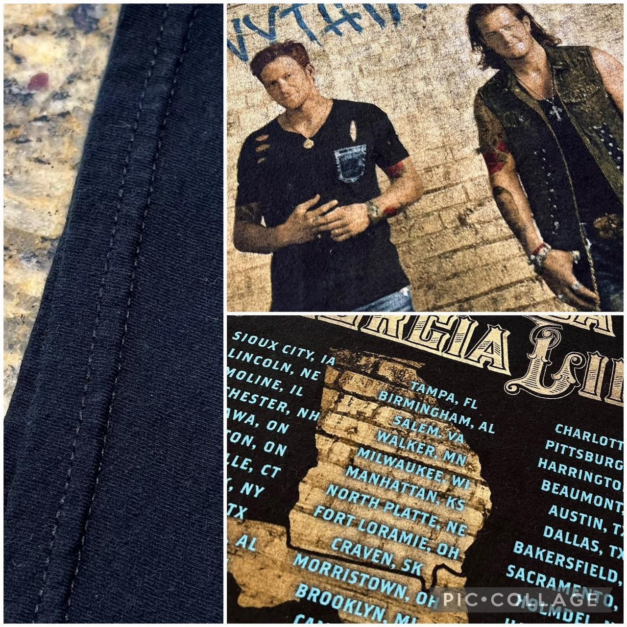 Band Tees × Gildan Gildan Florida Georgia Line Country Music Tour Tee Tshirt Size US L / EU 52-54 / 3 - 3 Thumbnail