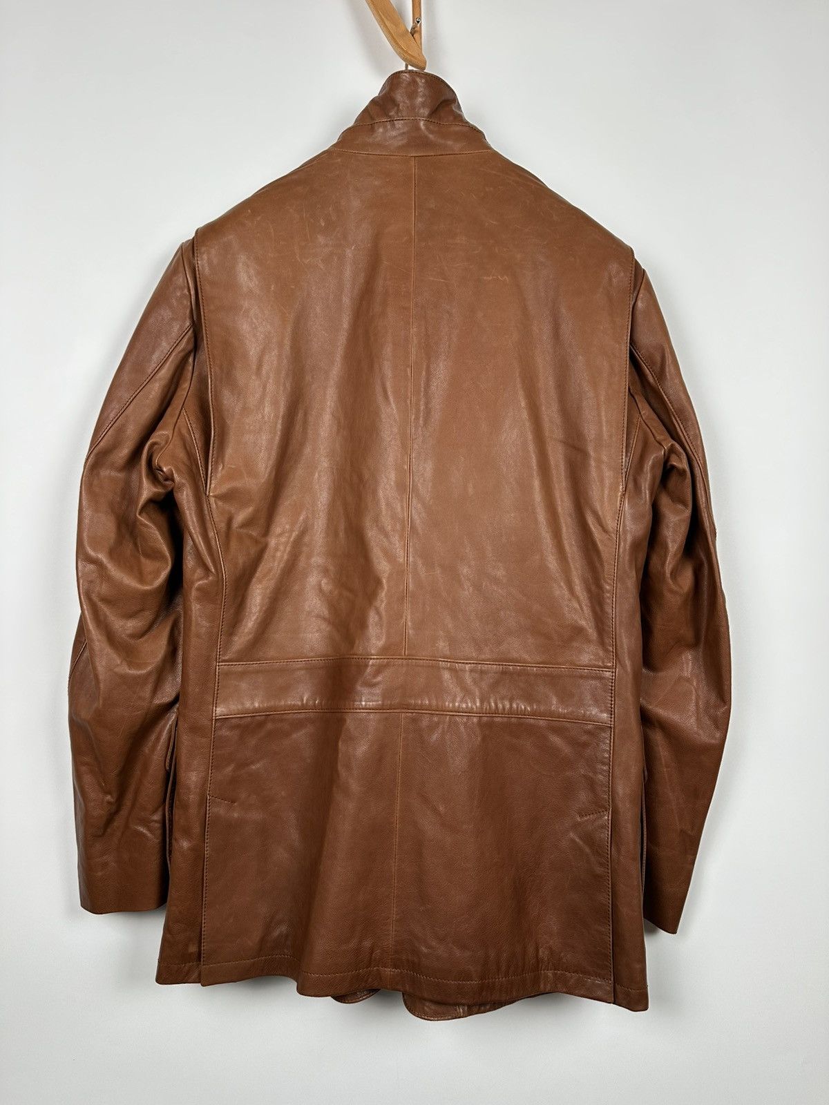 Loro Piana Loro Piana Brown Leather Jacket Size US M / EU 48-50 / 2 - 6 Thumbnail