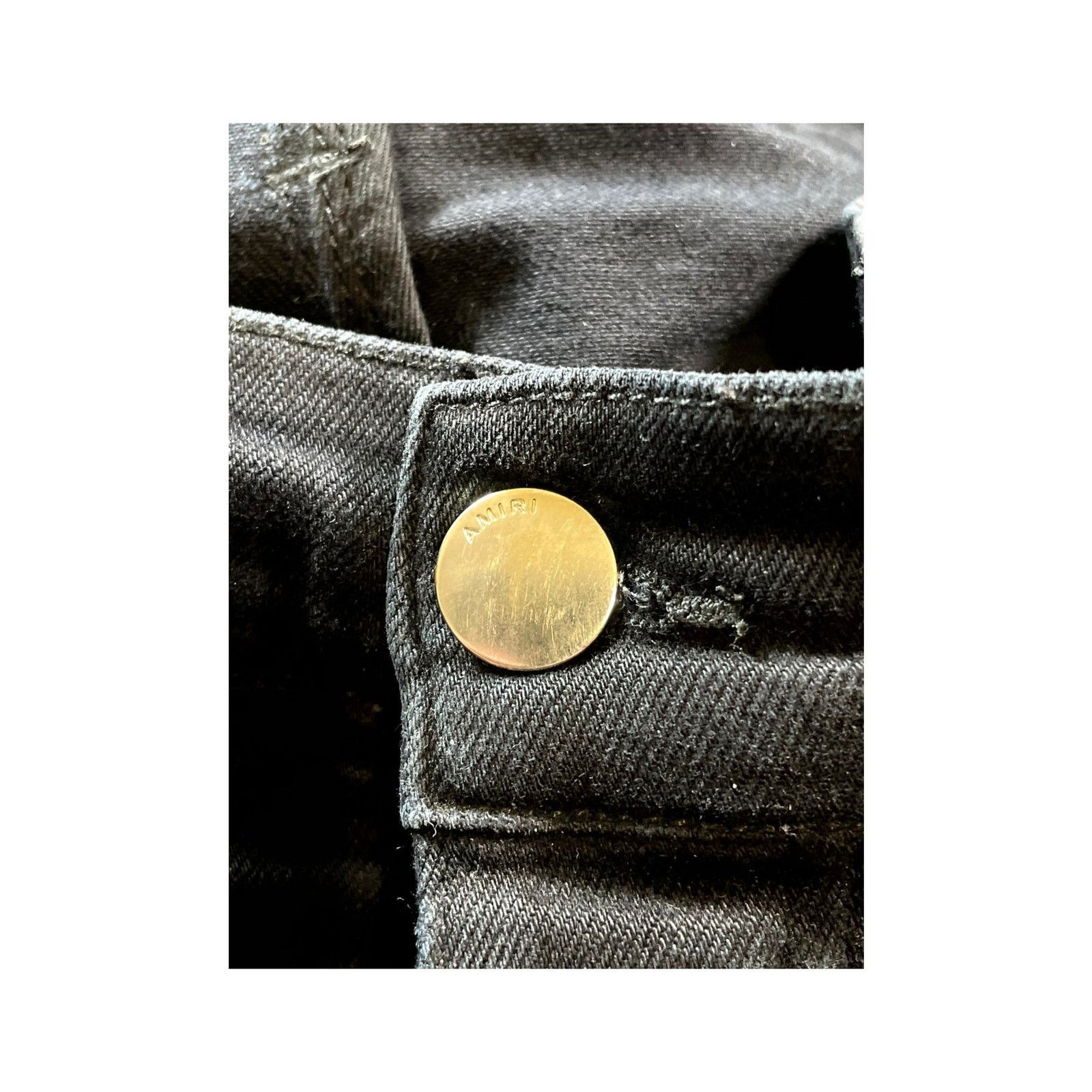 Amiri Amiri Paint Drip Black Jeans Size US 33 - 5 Thumbnail