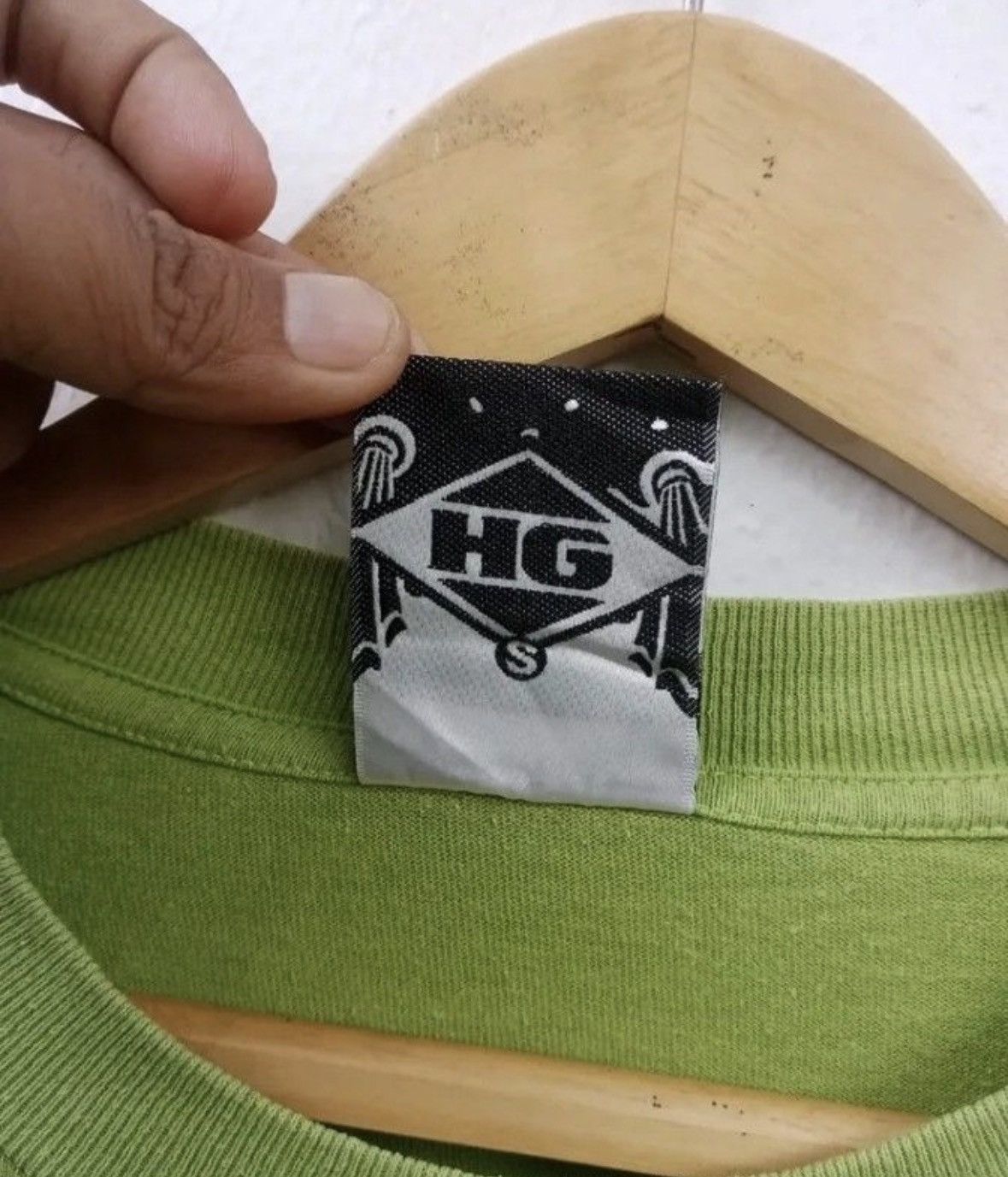 Hysteric Glamour green graphic long sleeve — late 90s