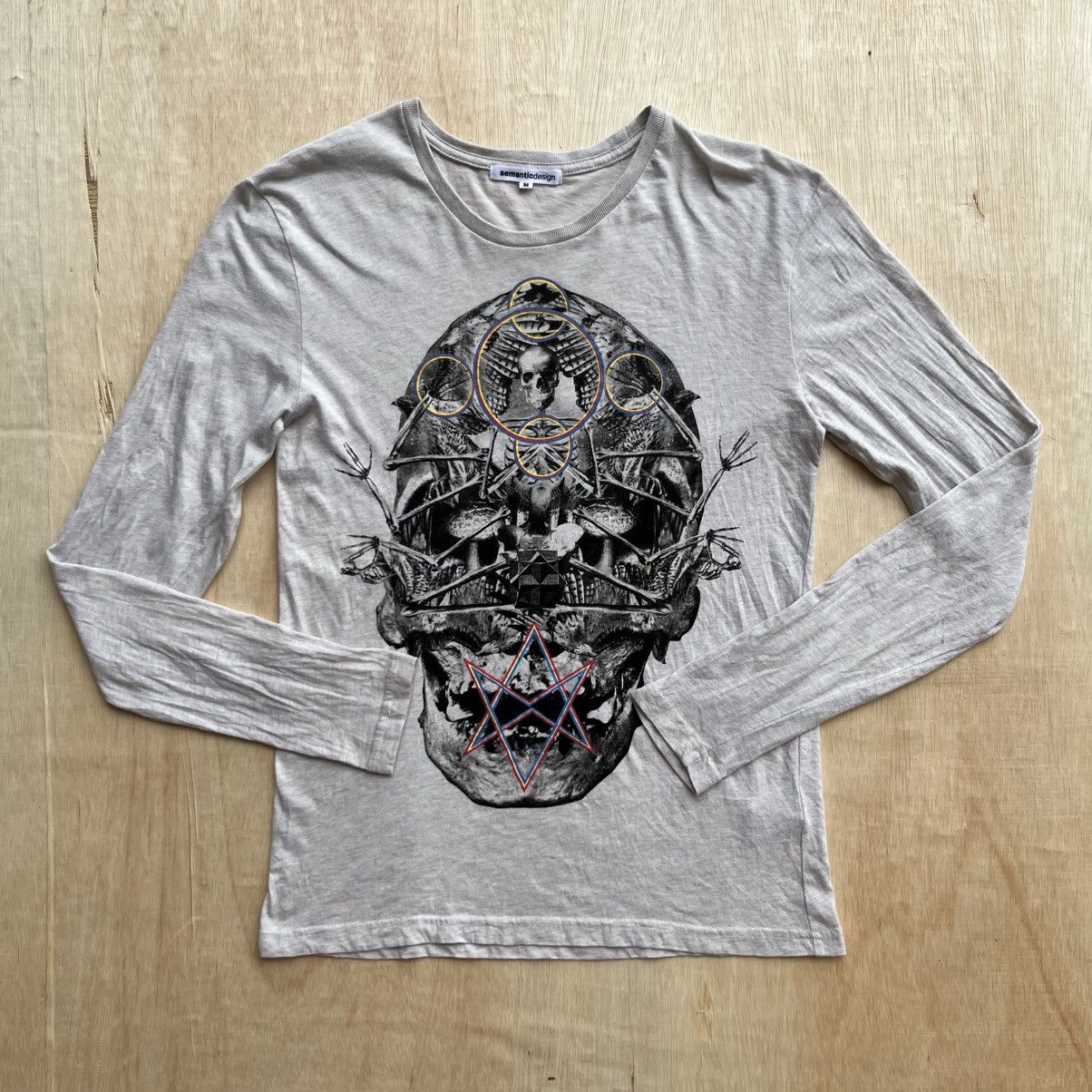 Hysteric Glamour × Japanese Brand × semanticdesign SEMANTIC DESIGN SKULL HEAD PRINT Y2K Size M / US 6-8 / IT 42-44 - 1 Thumbnail