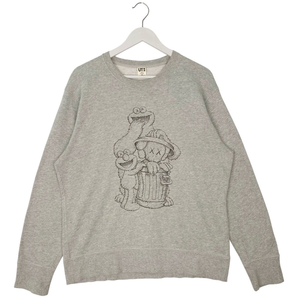 Vintage Vintage Sesame Street Uniqlo Sweatshirt Crewneck Grey Size US M / EU 48-50 / 2 - 1 Thumbnail