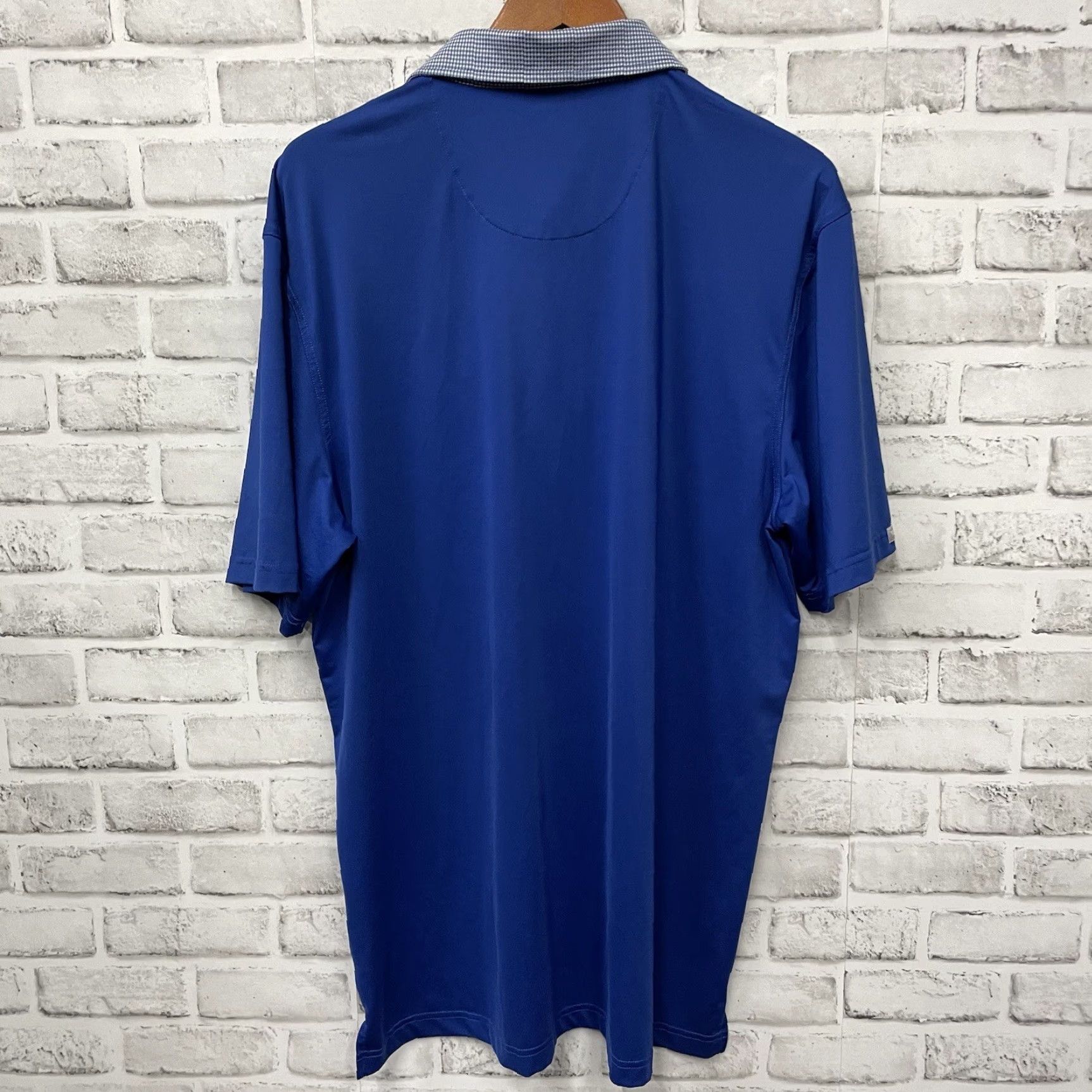 Vintage Straight Down Ravenna Blue Athletic Stretchy Polo Shirt Mens Size L Size US L / EU 52-54 / 3 - 5 Thumbnail