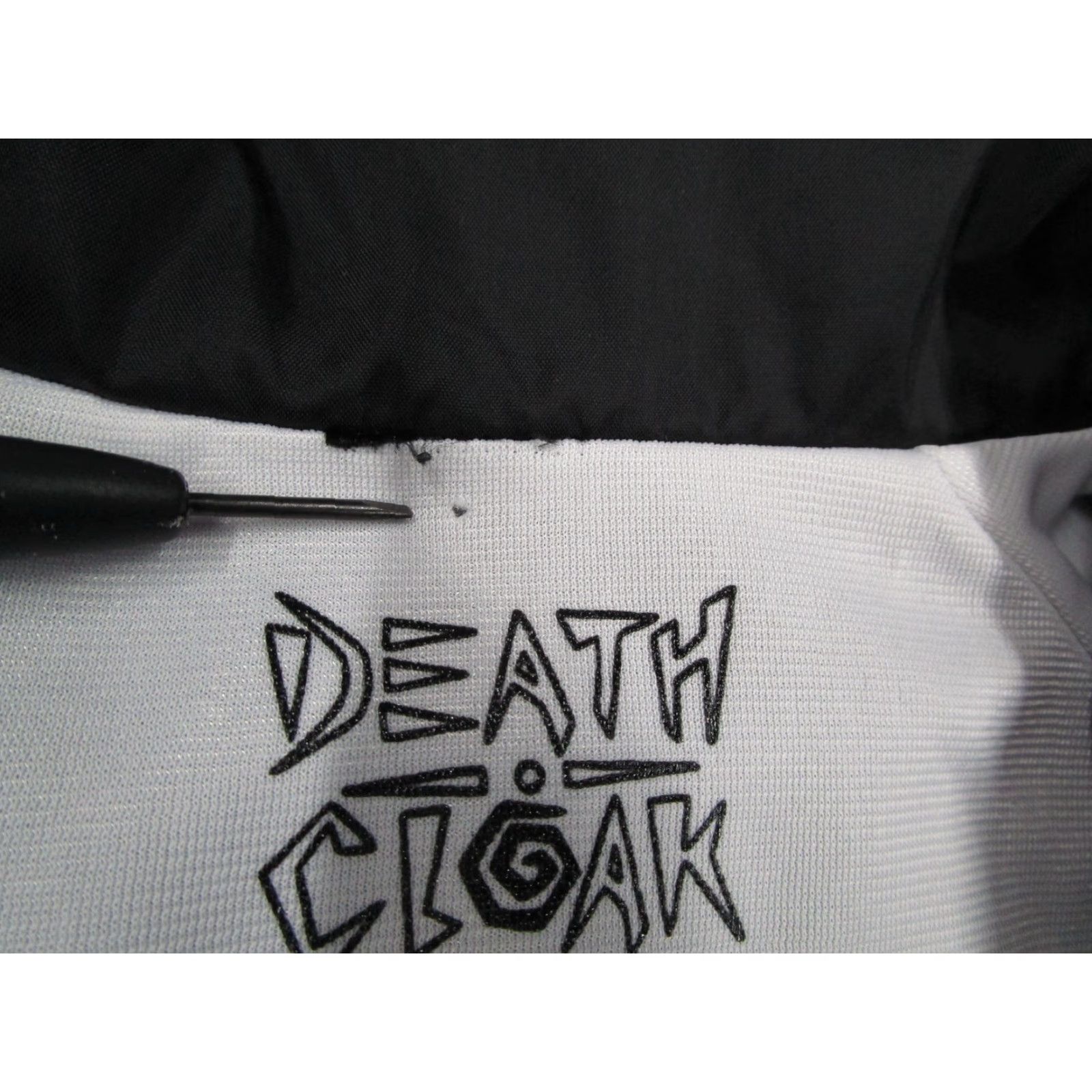 Death Cloak Jacket Mens Large Black Skull Windbreaker Take It Easy USA Coach