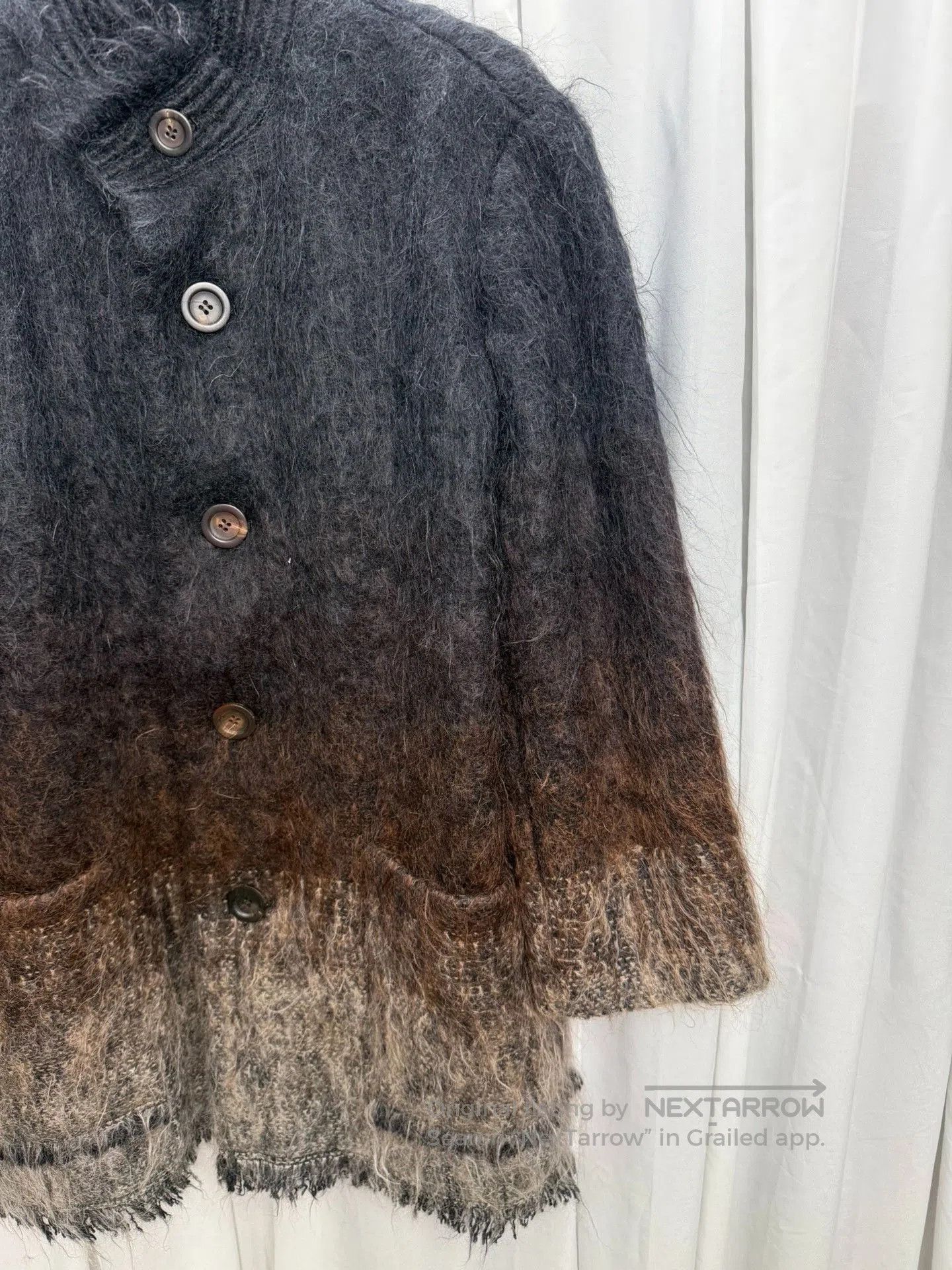 Issey Miyake Issey Miyake Mohair Gradient Stand Collar Coat. Size US M / EU 48-50 / 2 - 3 Thumbnail
