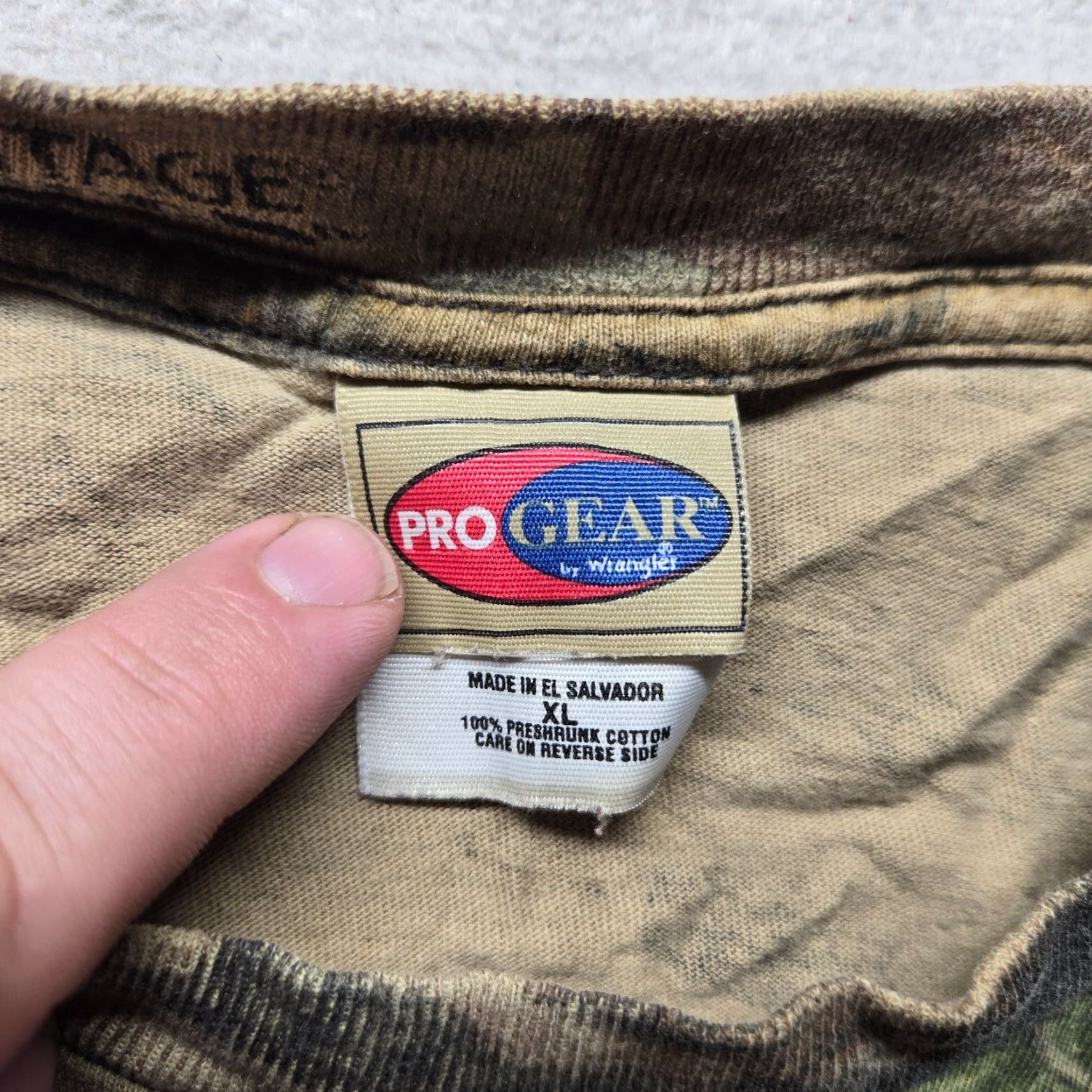 Wrangler Wrangler Pro Gear Shirt Mens XL Brown Camouflage Pockets Cotton T-Shirt Tee Army Colorful 90s? Size US XL / EU 56 / 4 - 3 Thumbnail