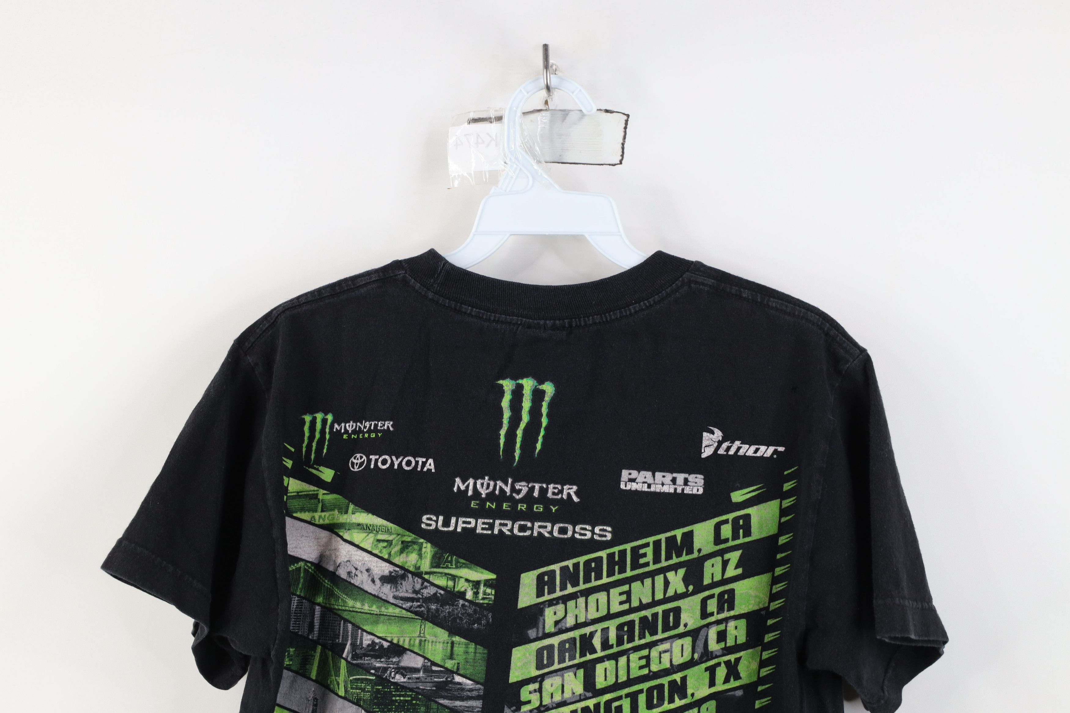Vintage Energy Supercross Motorcycle Racing T-Shirt Black