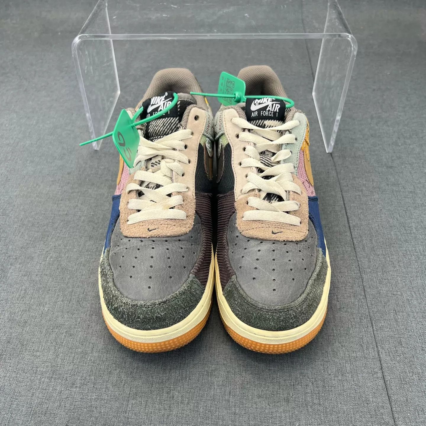 Nike AF1 x TS Colorblock Khaki 43 New With Box Size US 10 / EU 43 - 5 Thumbnail