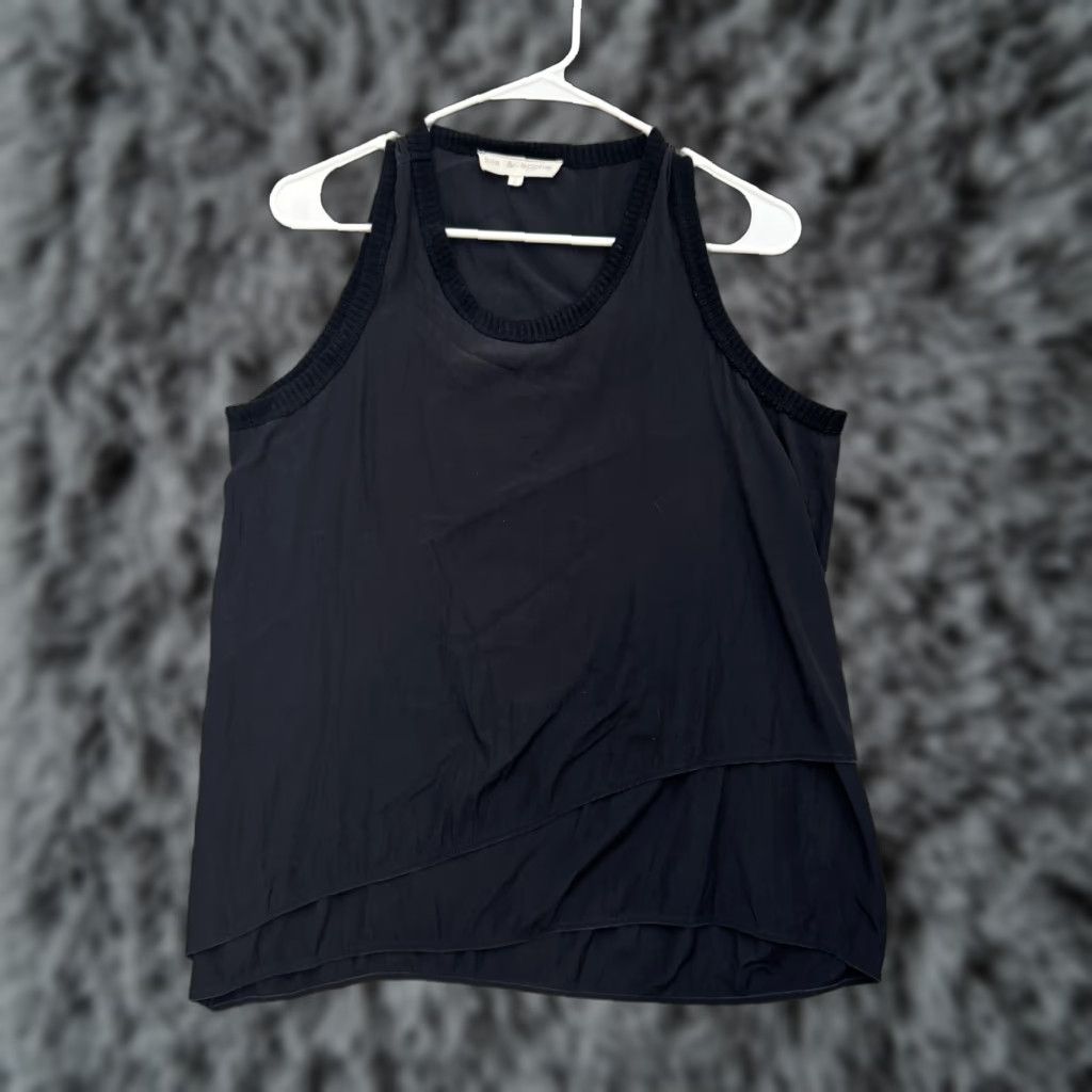 Vintage Lola & Sophie Tank Top Womens Small Black Layered Sleeveless Blouse Made USA Size S / US 4 / IT 40 - 1 Thumbnail
