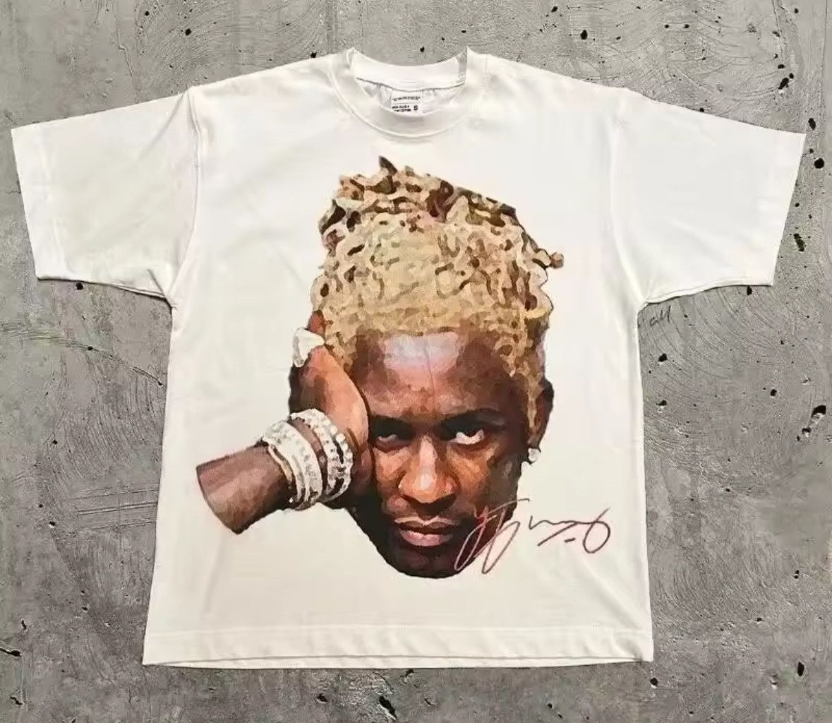 Japanese Brand Vintage America Rapper Young Graphic White T-Shirt Size US L / EU 52-54 / 3 - 1 Thumbnail