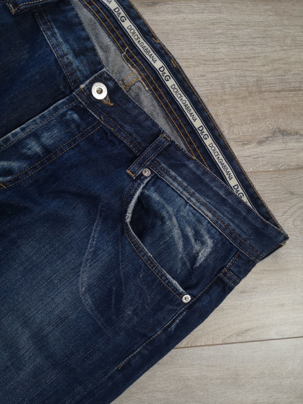 Dolce & Gabbana Dolce&gabbana Metal Logo Denim Pants Size US 40 / EU 56 - 6 Thumbnail