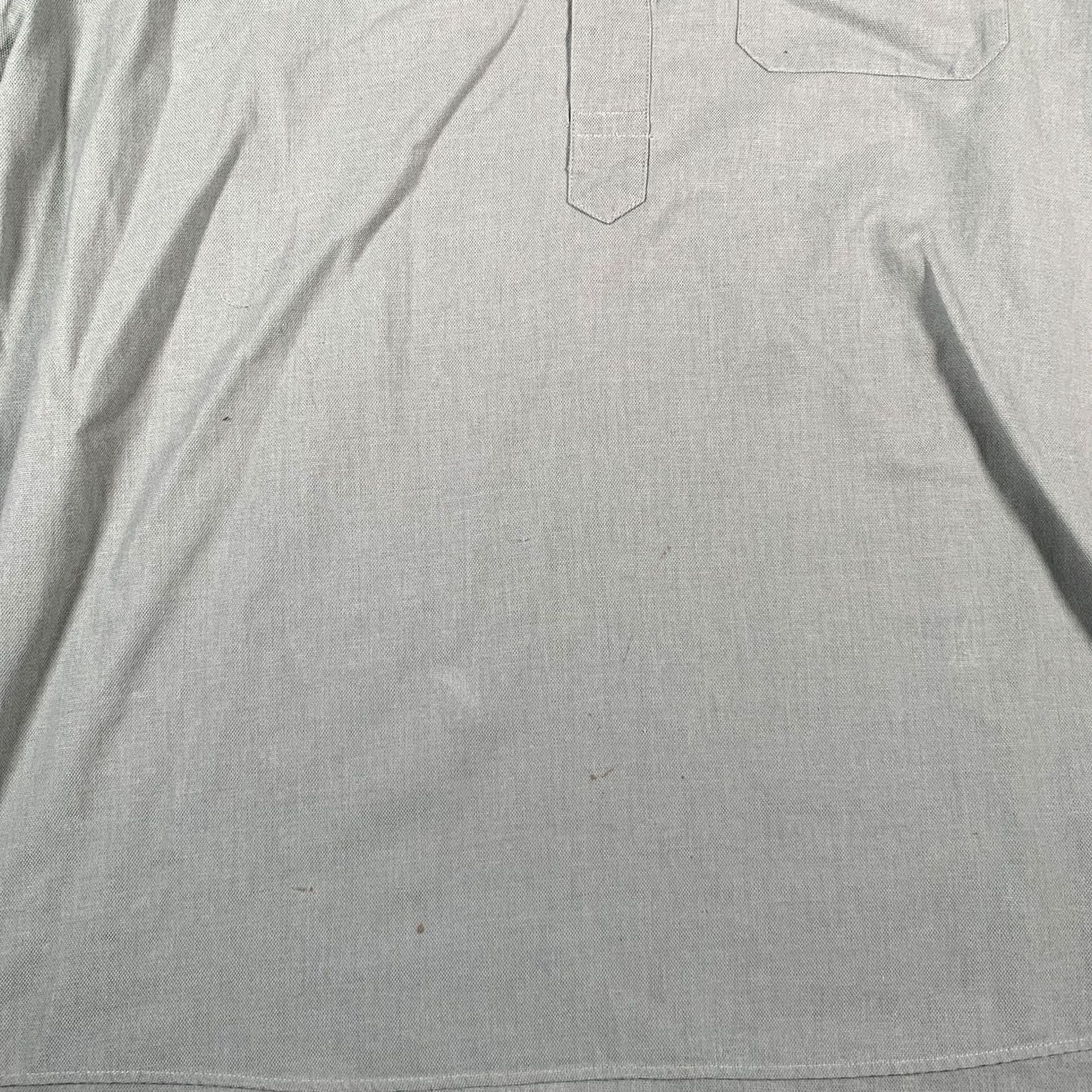 Vintage Aertex by Summit Shirt Mens Large Sage Green Popover Short Sleeve Half Placket Button-Up Size US L / EU 52-54 / 3 - 4 Thumbnail