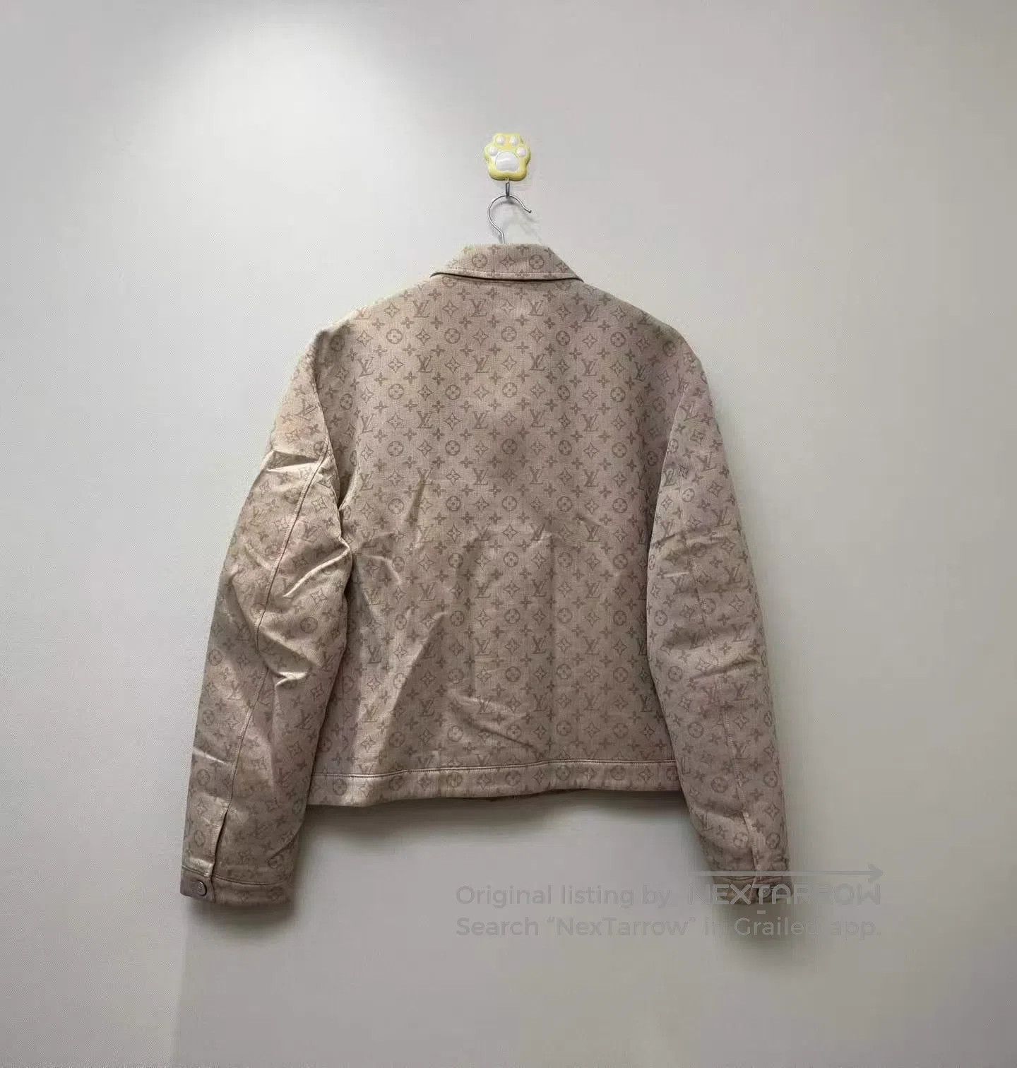 Louis Vuitton Louis Vuitton Beige Full Logo Lapel Jacket| Size US L / EU 52-54 / 3 - 4 Thumbnail