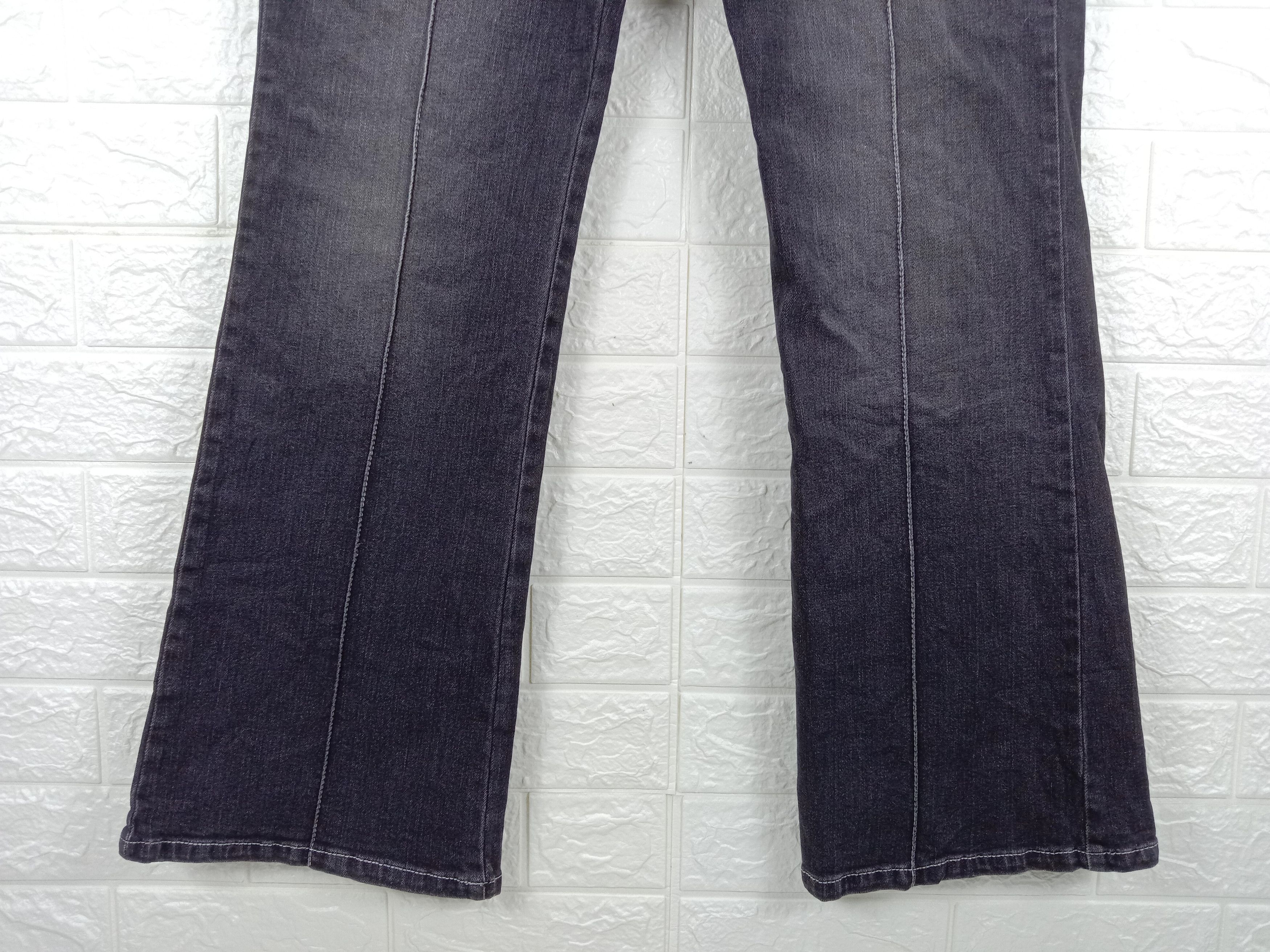 Vintage Flare Jeans Johnpionir Faded Black Bell Bottom Denim