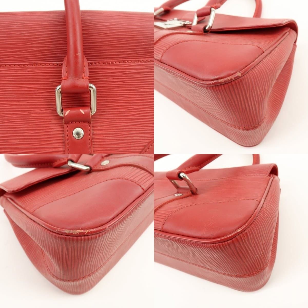 Louis Vuitton Louis Vuitton Epi Segur PM Satchel Red Size ONE SIZE - 5 Thumbnail