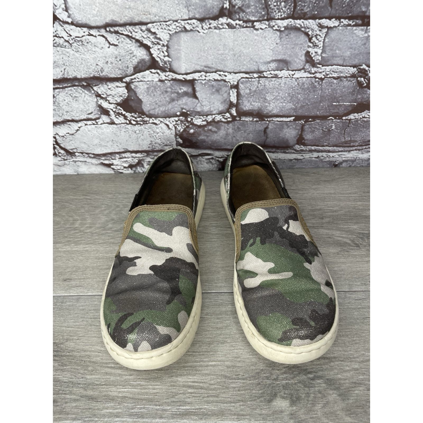 Ariat Ariat Cruiser Camo Green Brown Canvas Fabric Slip On Shoes W Size US 7.5 / IT 37.5 - 17 Thumbnail