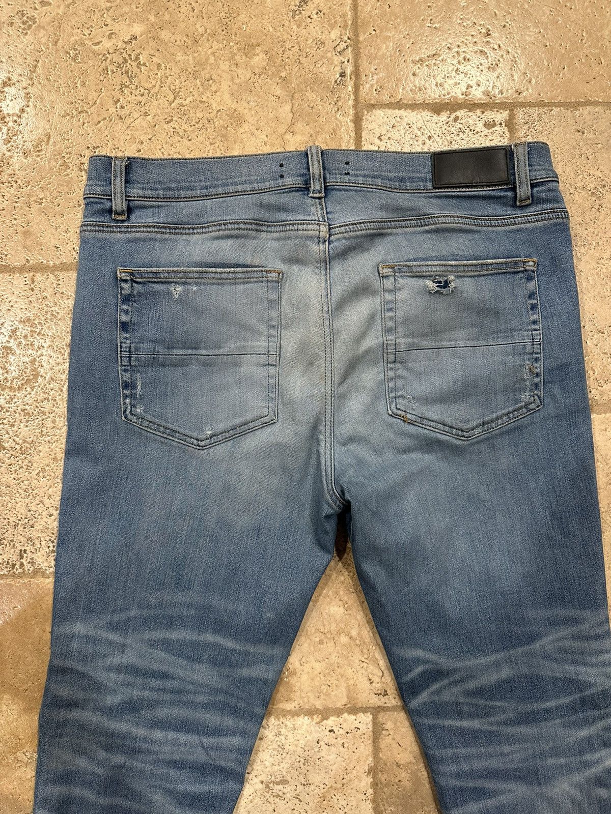 Amiri Amiri Stone Wash Blue Stack Denim Jeans Size US 38 / EU 54 - 10 Thumbnail