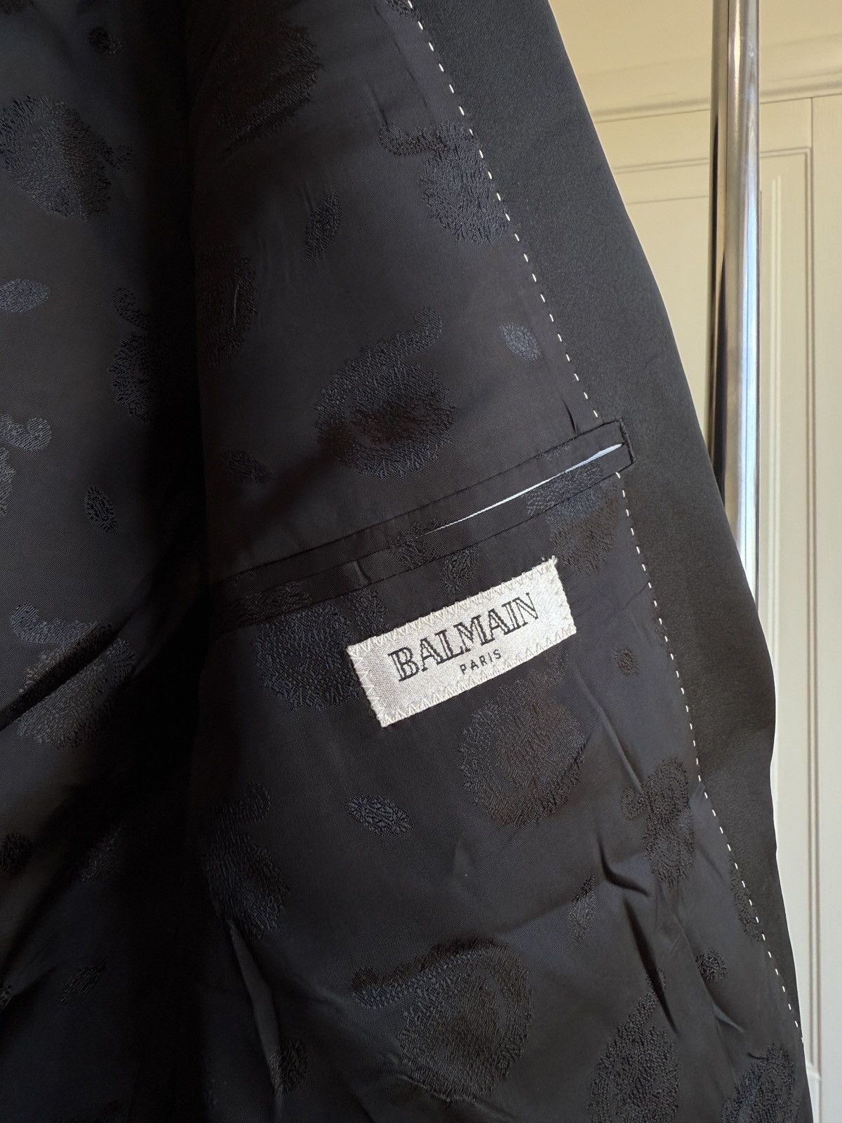 Balmain PIERRE BALMAIN Mens Blazer Jacket Black Size M Chest 40 in Size 40R - 8 Thumbnail