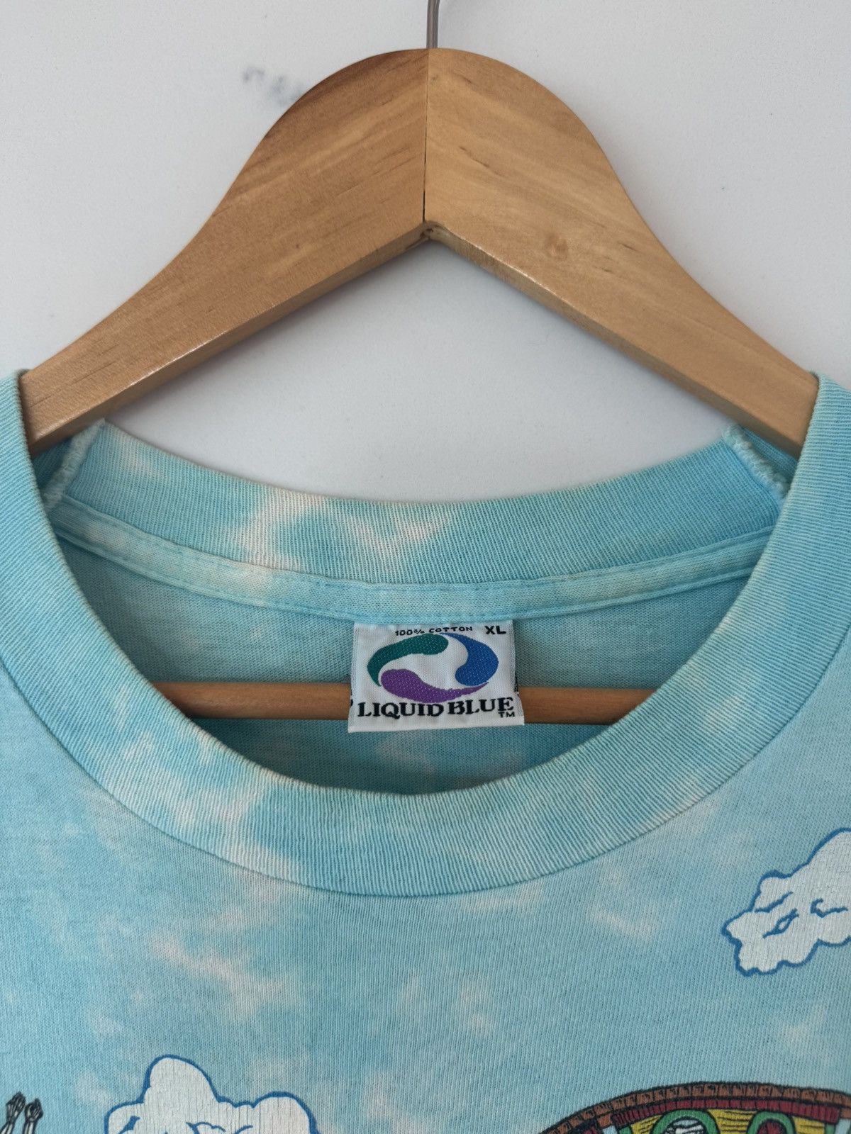 Grateful Dead Vintage 1993 Grateful Dead Liquid Blue Band Tee T Shirt Size US XL / EU 56 / 4 - 14 Thumbnail