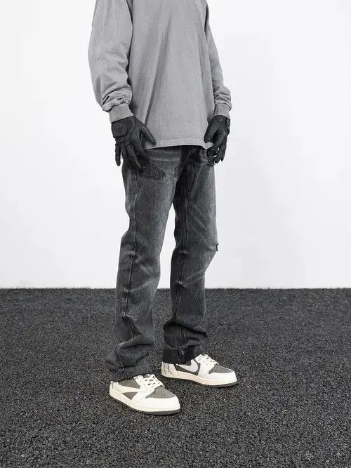 Jean damaged grunge washed faded jeans Size US 32 / EU 48 - 7 Thumbnail