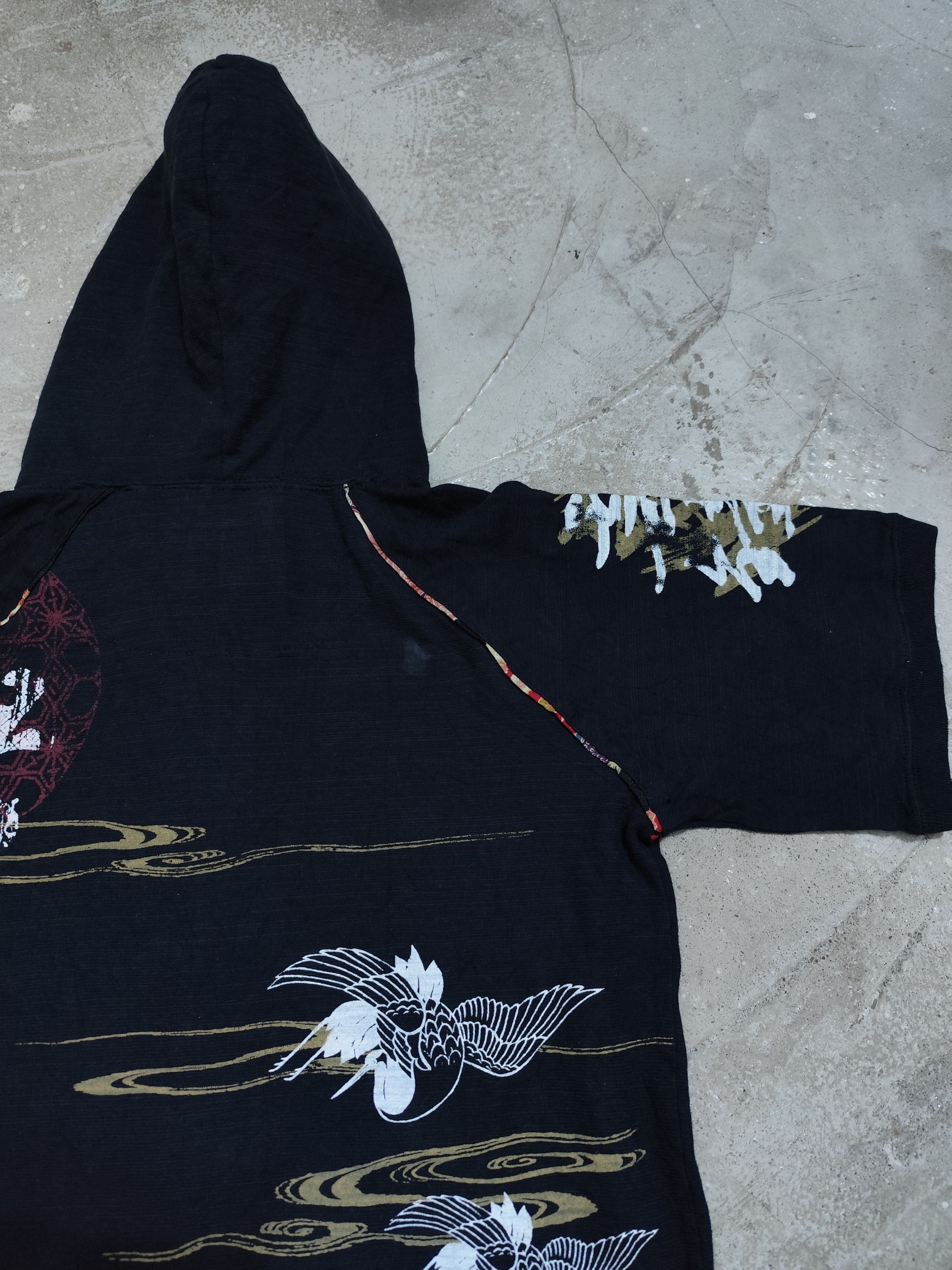 Japanese Brand Sukajan japan hoodie short sleeve Size US M / EU 48-50 / 2 - 9 Thumbnail