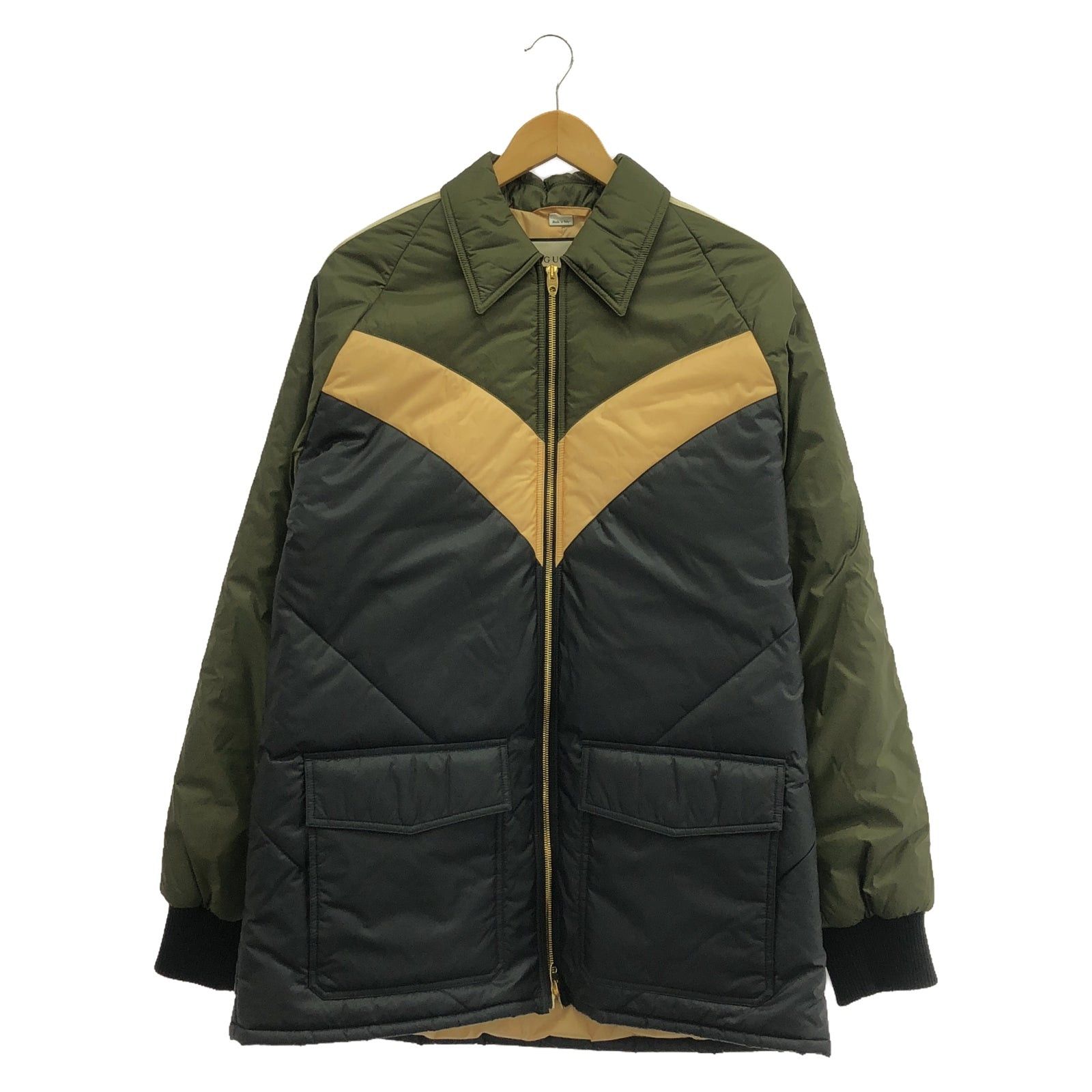 Gucci Gucci Jacket Nylon Khaki Green Size ONE SIZE - 1 Thumbnail