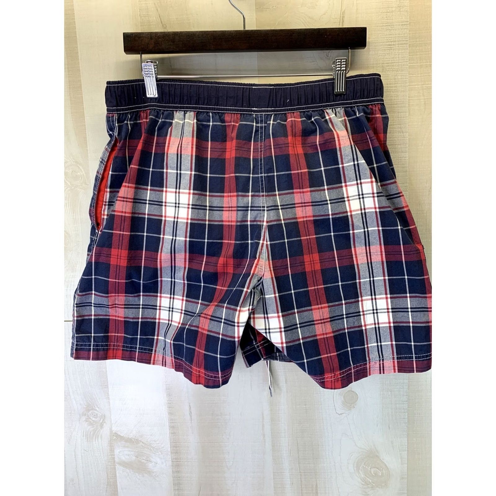 Tommy Hilfiger Tommy Hilfiger Men’s Bottoms Trunks Plaid Swim L Multicolor 3099 Mens LVL? Size US 33 - 7 Thumbnail