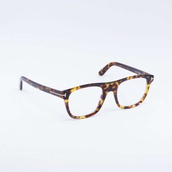 Tom Ford Tom Ford FT5939-B 053 Eyeglasses Havana 52mm Square Frame Size ONE SIZE - 1 Thumbnail
